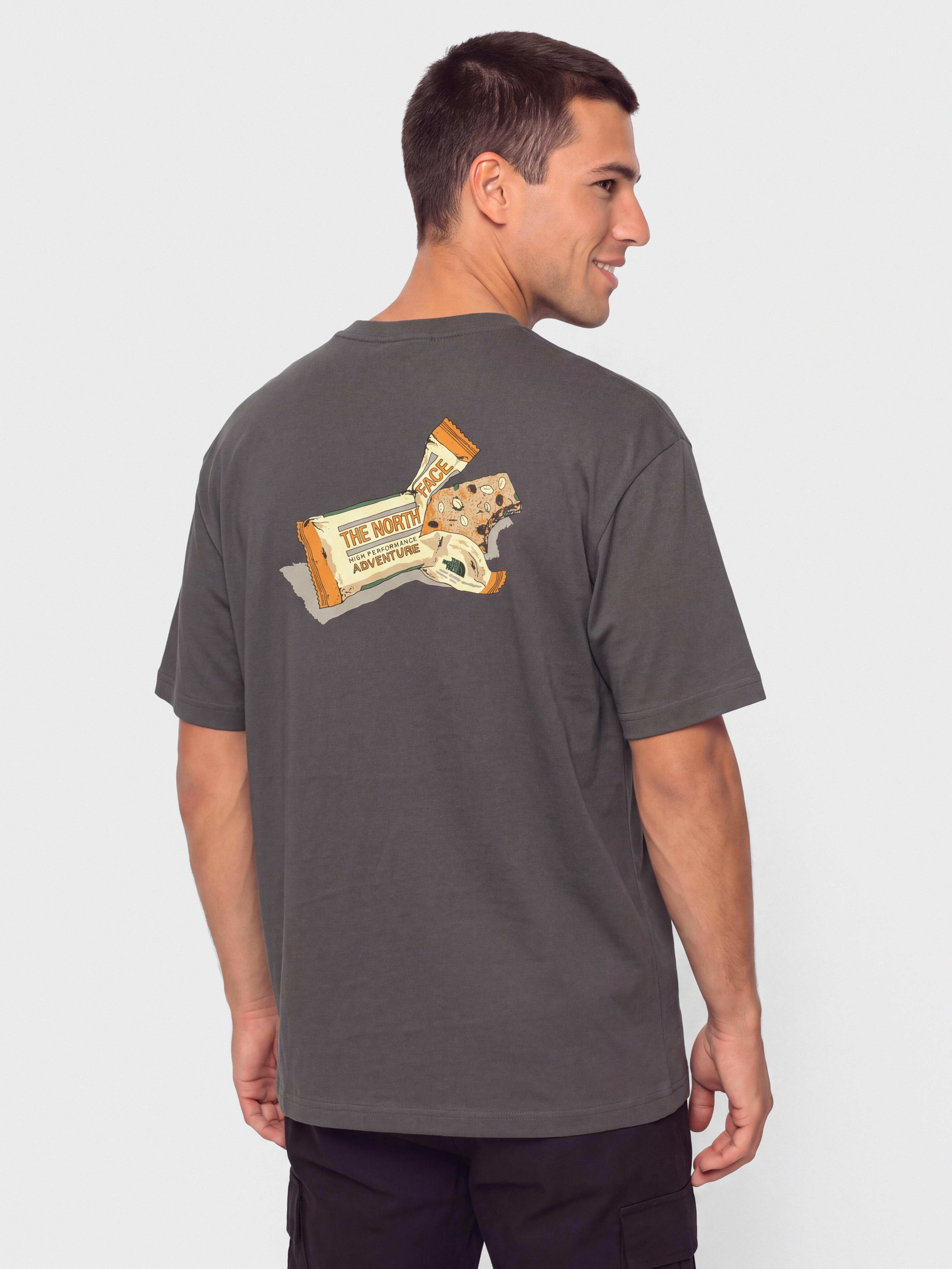 Тениска The North Face Tnf Snack Relaxed (anthracite grey)