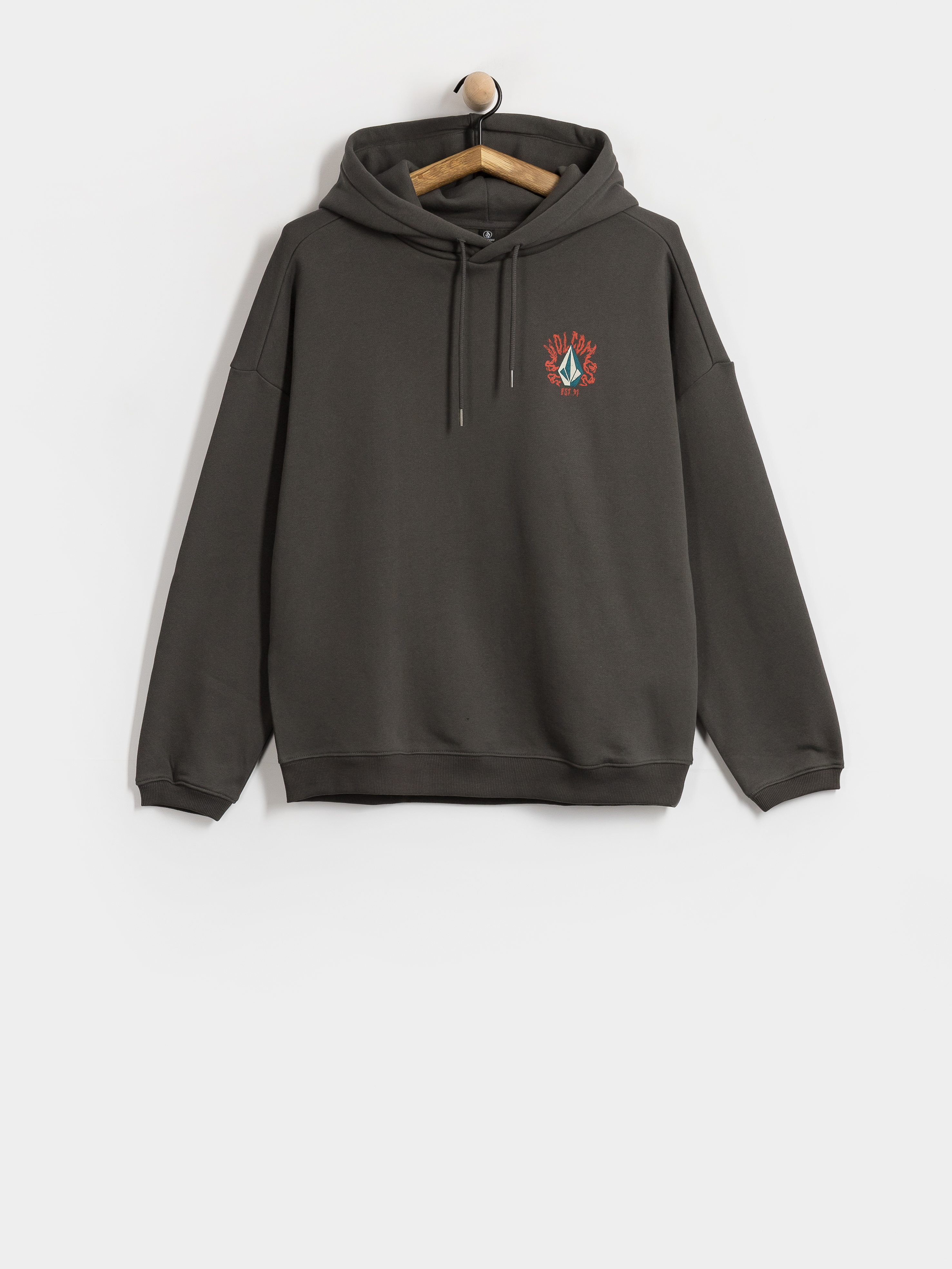 Суитшърт с качулка Volcom Radical Daze Up HD Wmn (black)