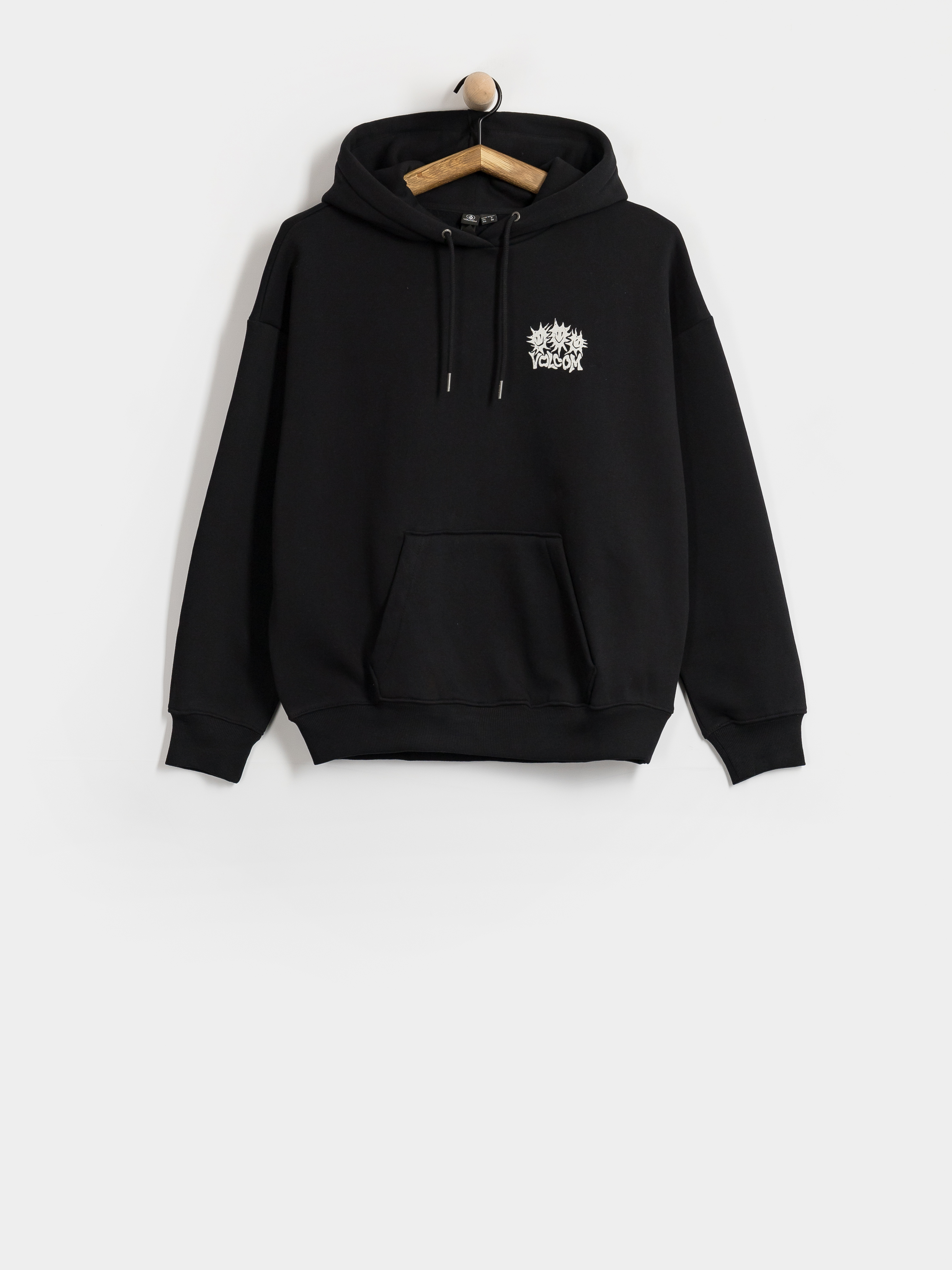 Суитшърт с качулка Volcom Moove On HD Wmn (vintage black)