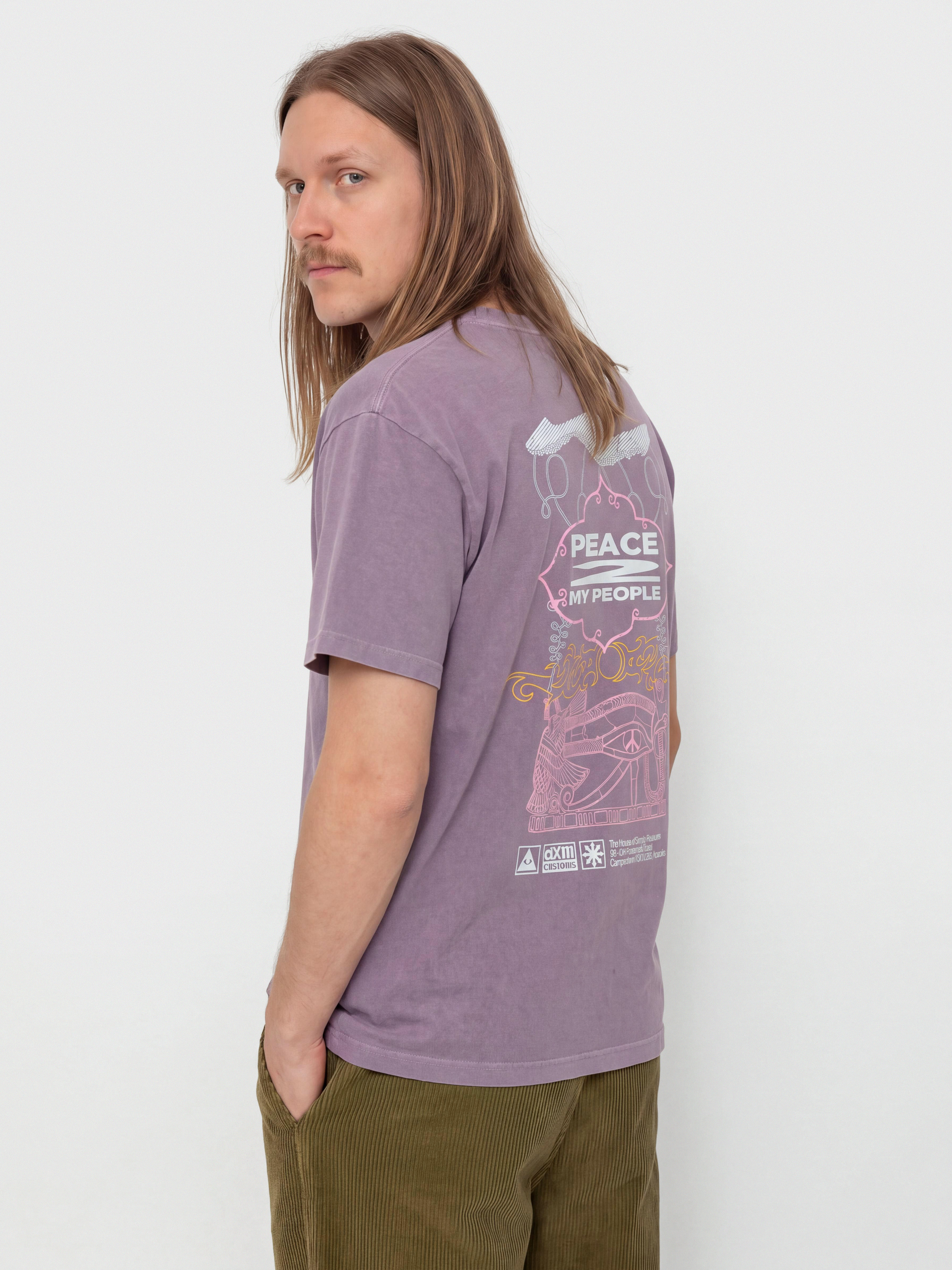 Тениска Deus Ex Machina Easy Peacey (grape purple)