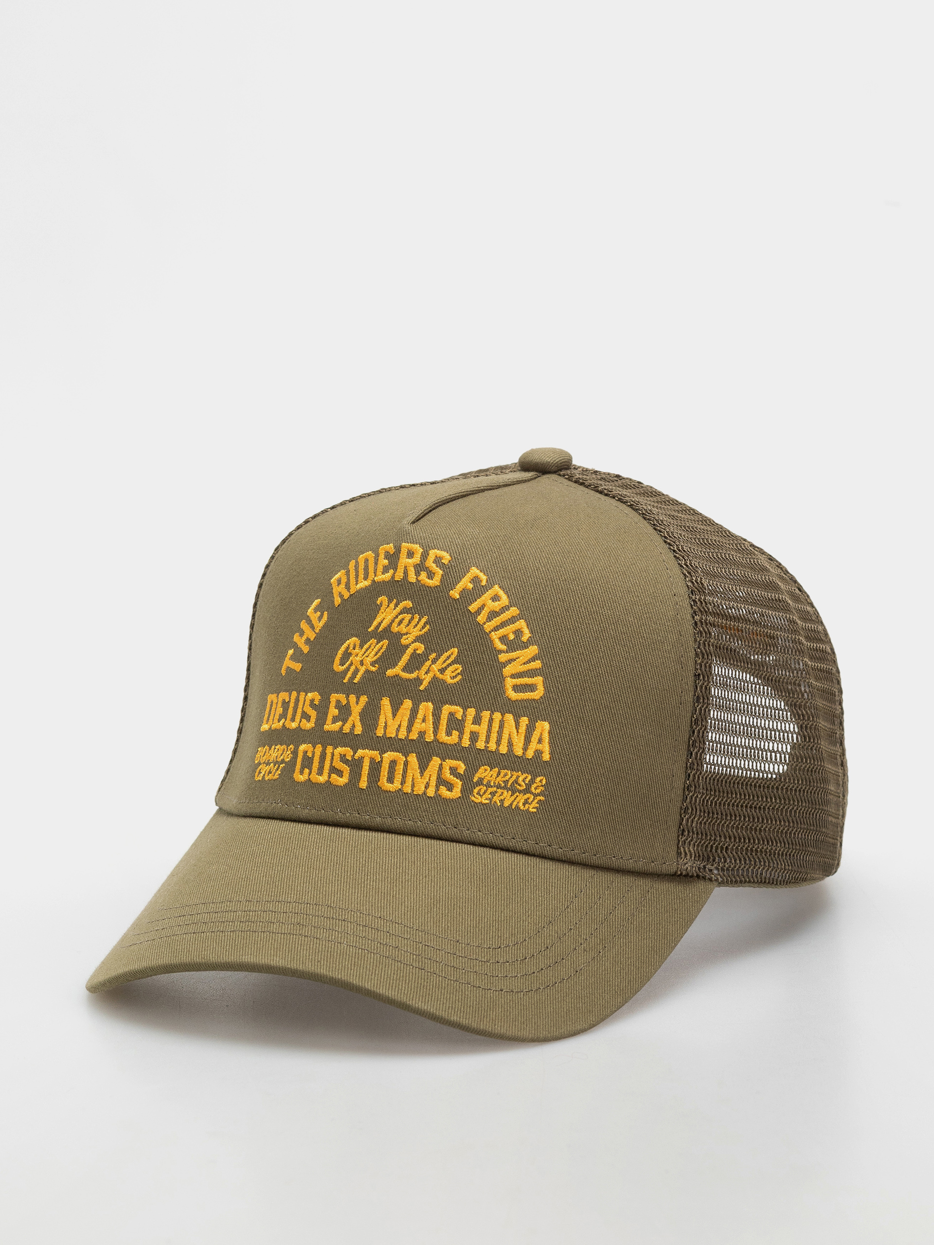 Шапка с козирка Deus Ex Machina Shook Ones Trucker (olive green)