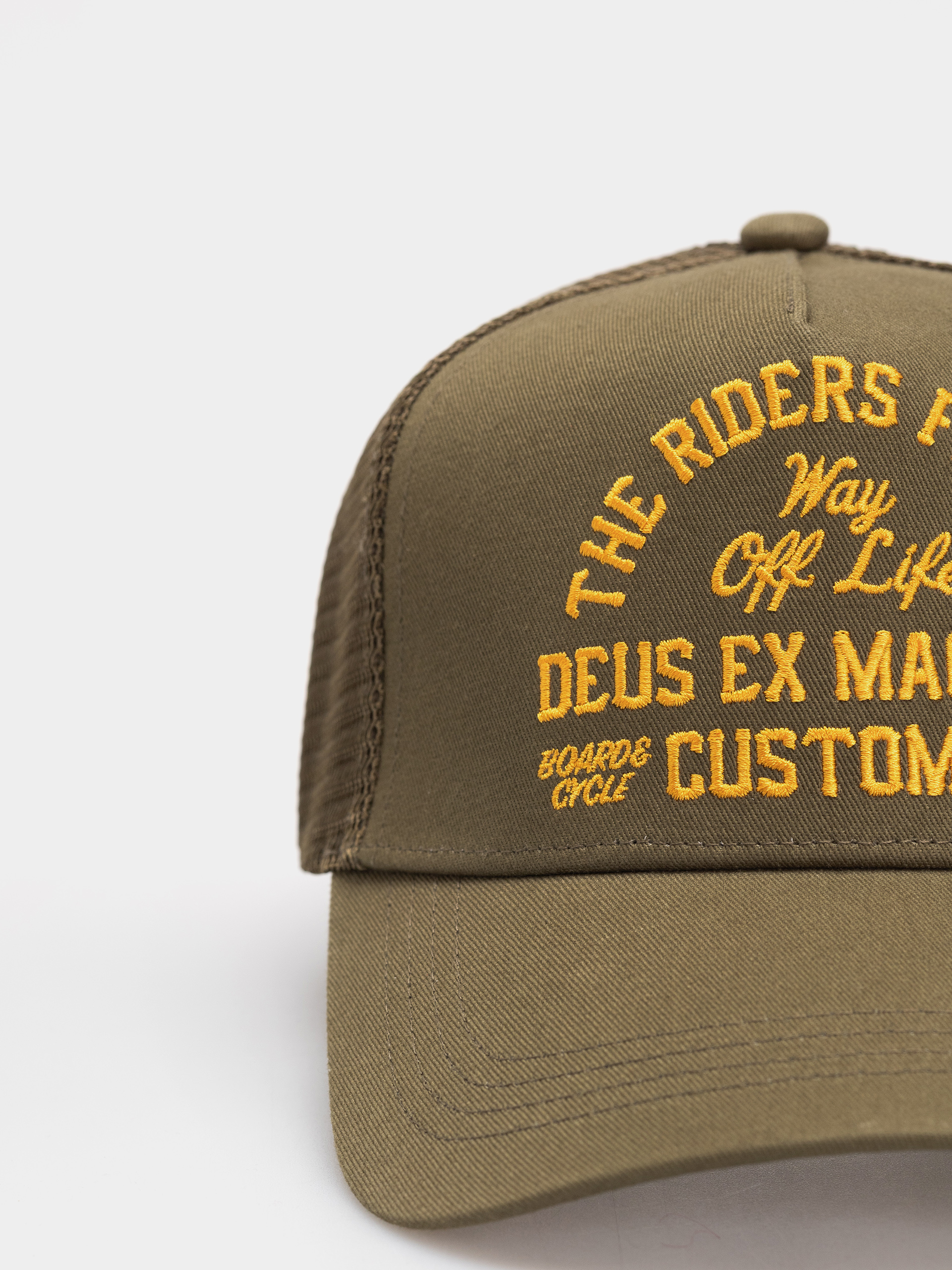 Шапка с козирка Deus Ex Machina Shook Ones Trucker (olive green)