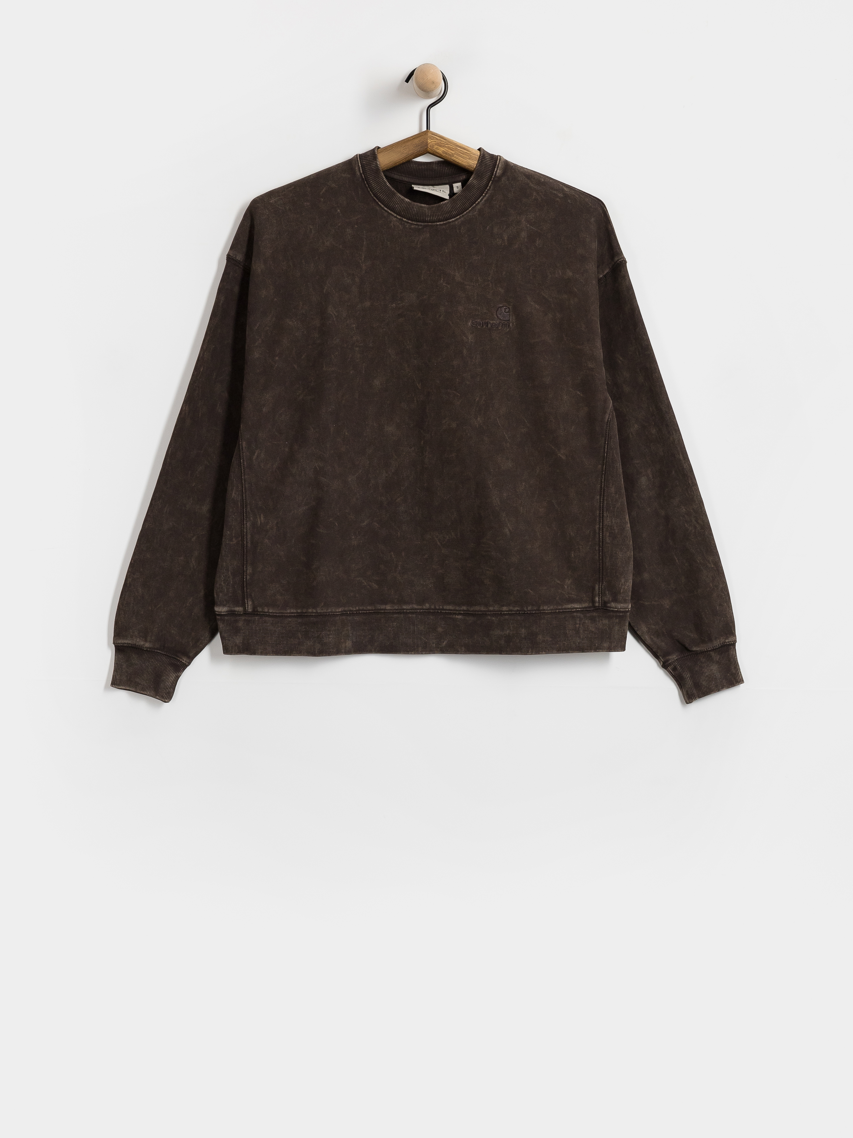 Суитшърт Carhartt WIP Lambert Wmn (tobacco/moon wash)
