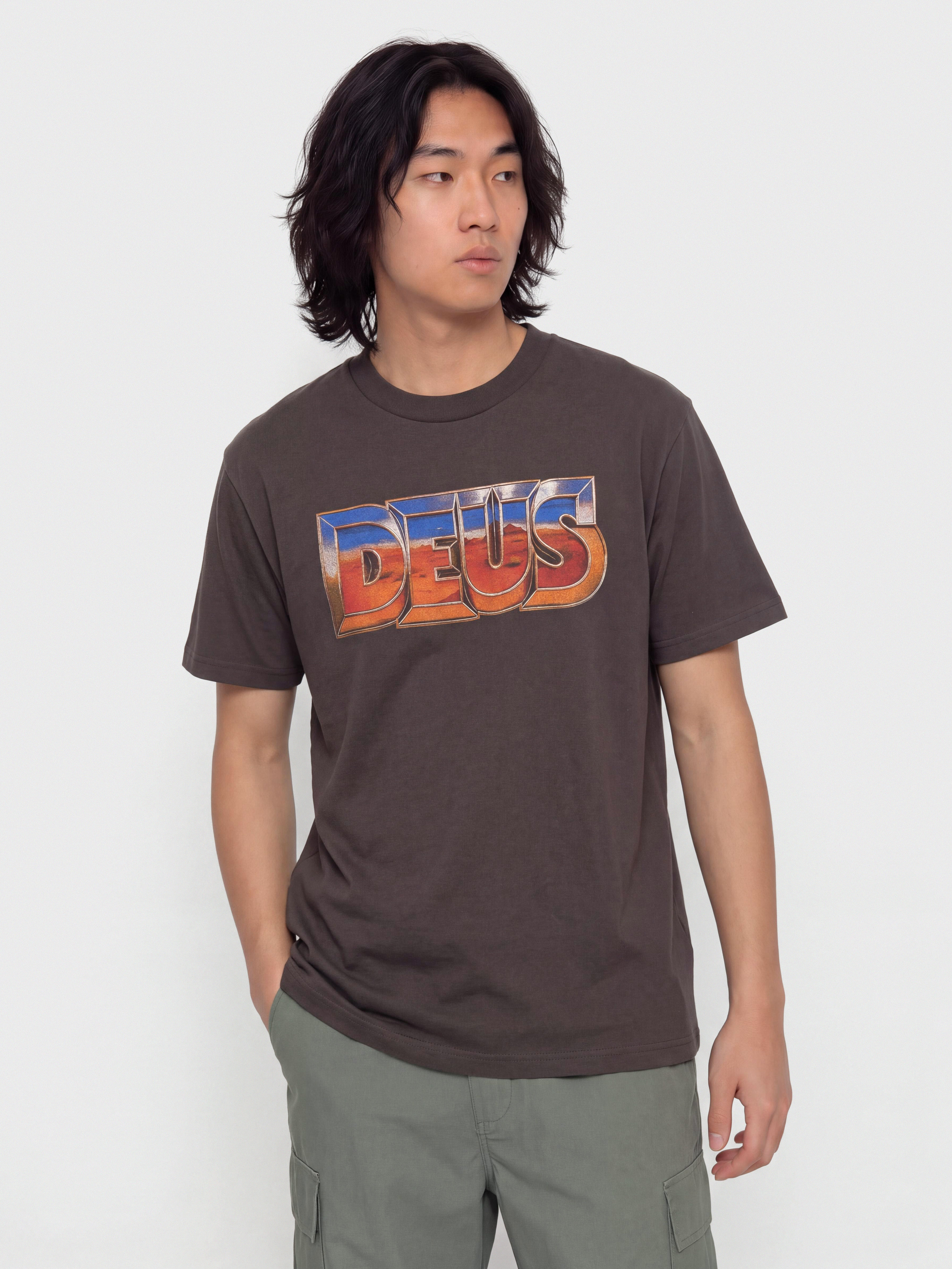 Тениска Deus Ex Machina Desert Rambler (anthracite grey)