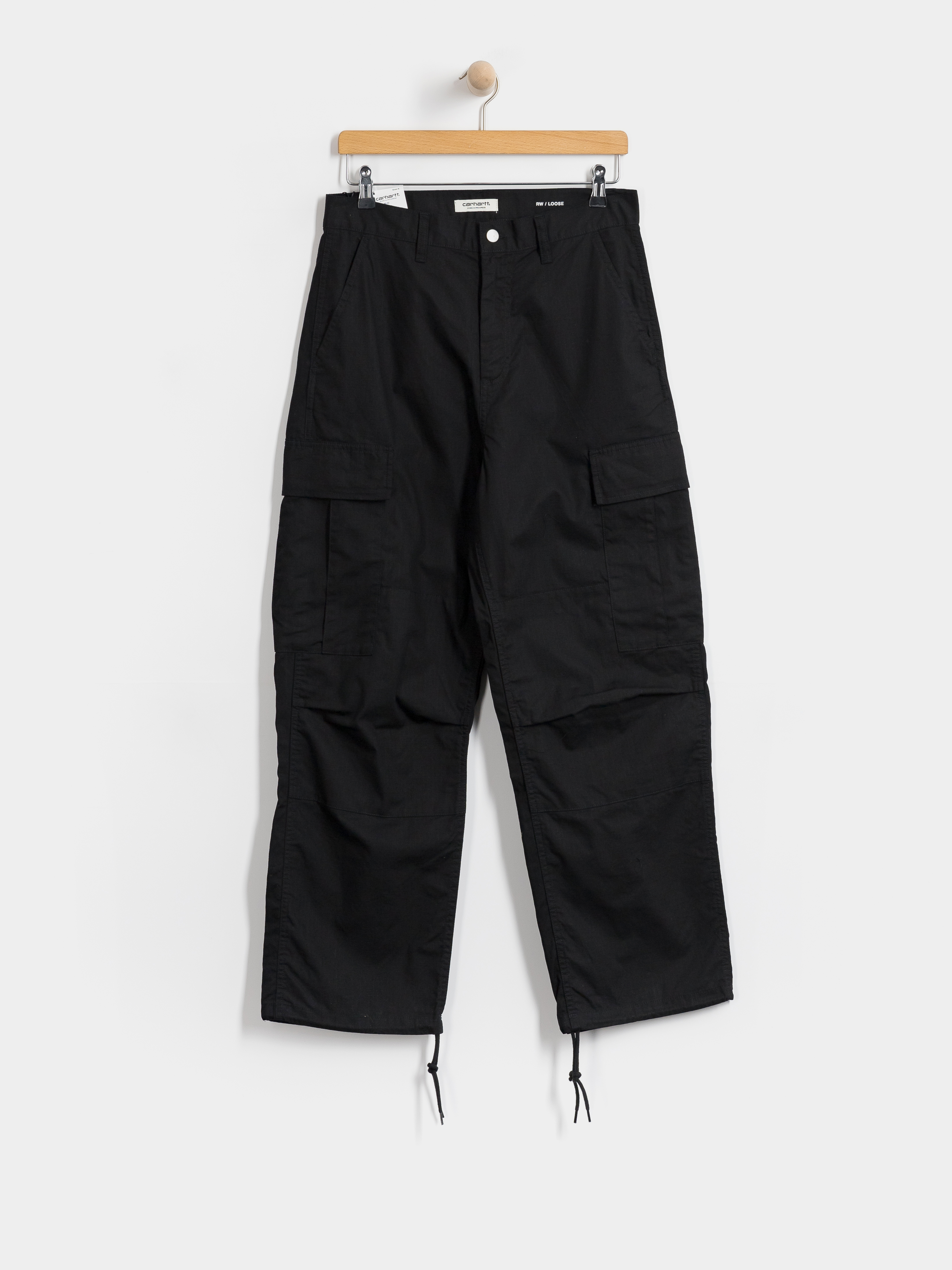 Панталони Carhartt WIP Brandon Cargo Wmn (black/rinsed)