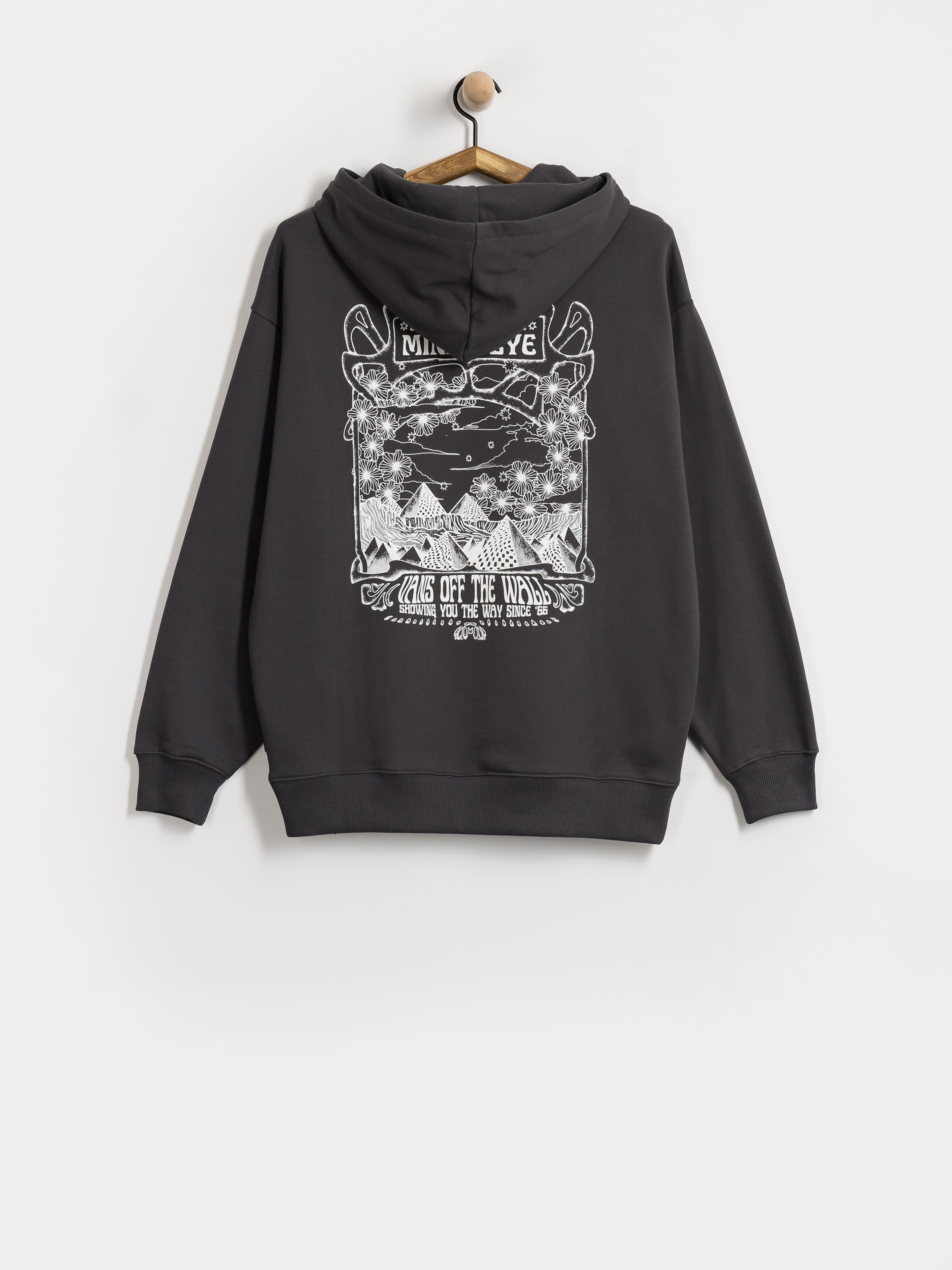 Суитшърт с качулка Vans Minds Eye Os HD Wmn (charcoal grey)
