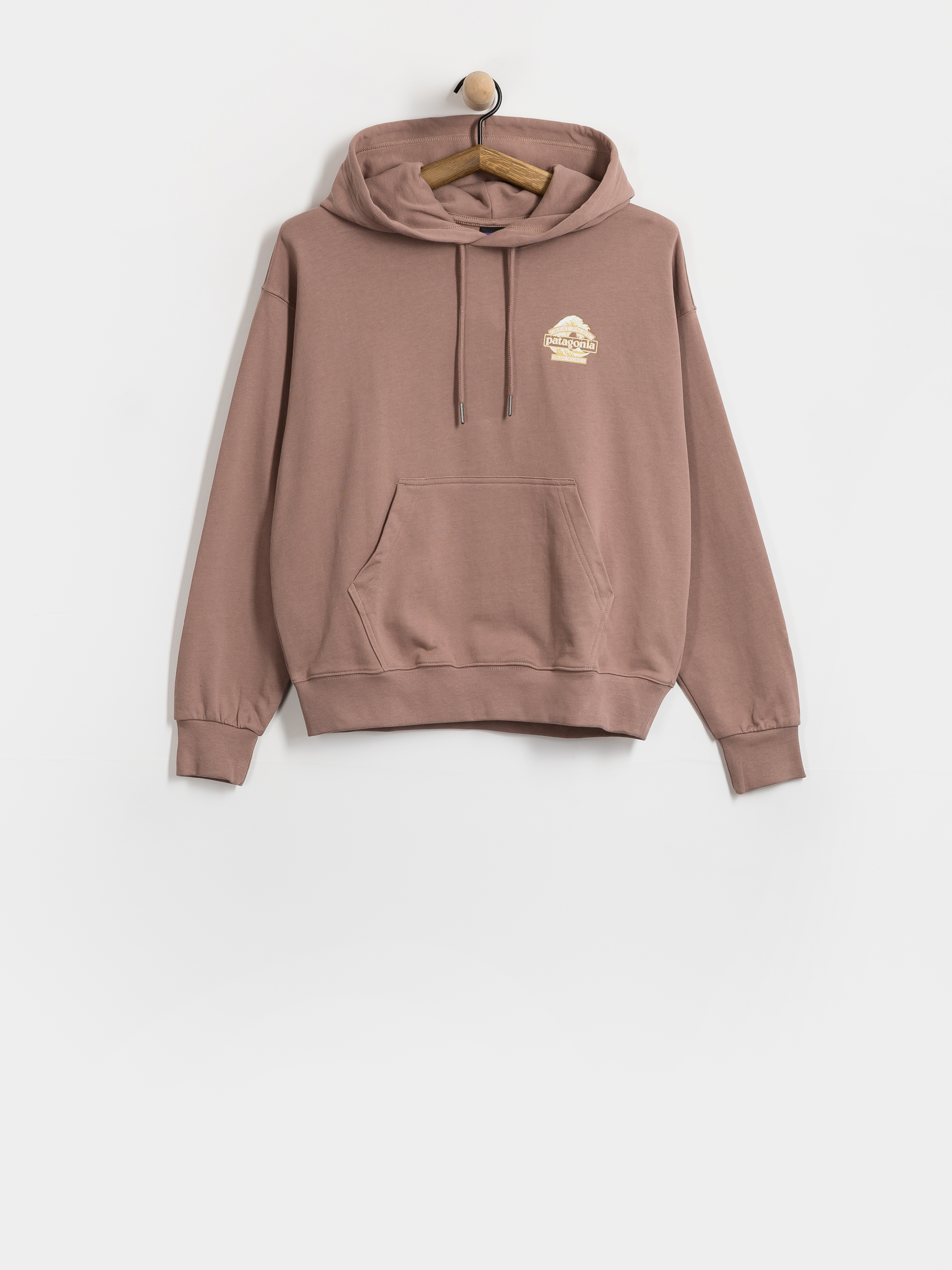 Суитшърт с качулка Patagonia Great Waves Daily HD Wmn (moonrise taupe)