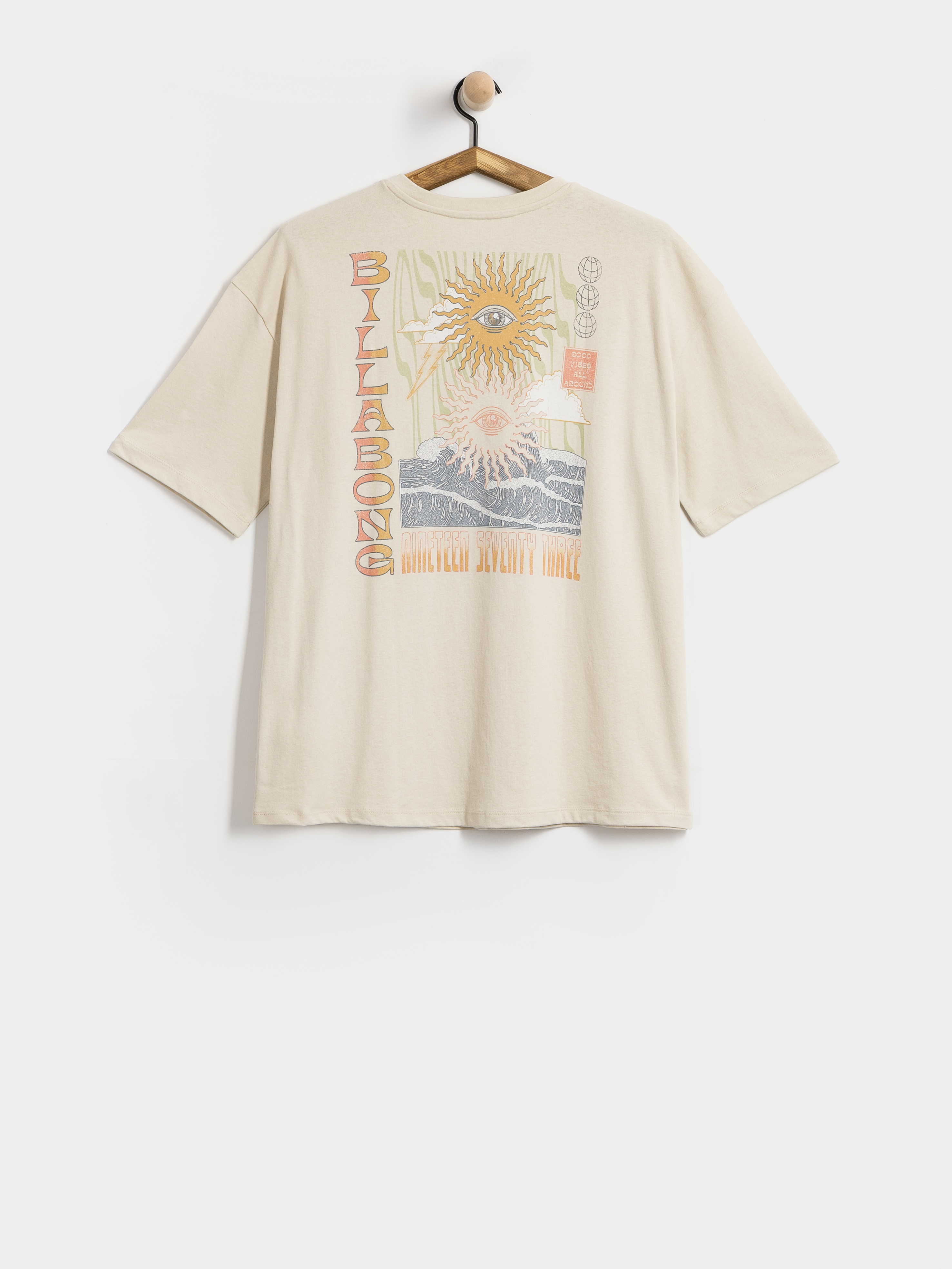 Тениска Billabong Adiv Good Vibes True Boy Wmn (oatmeal)