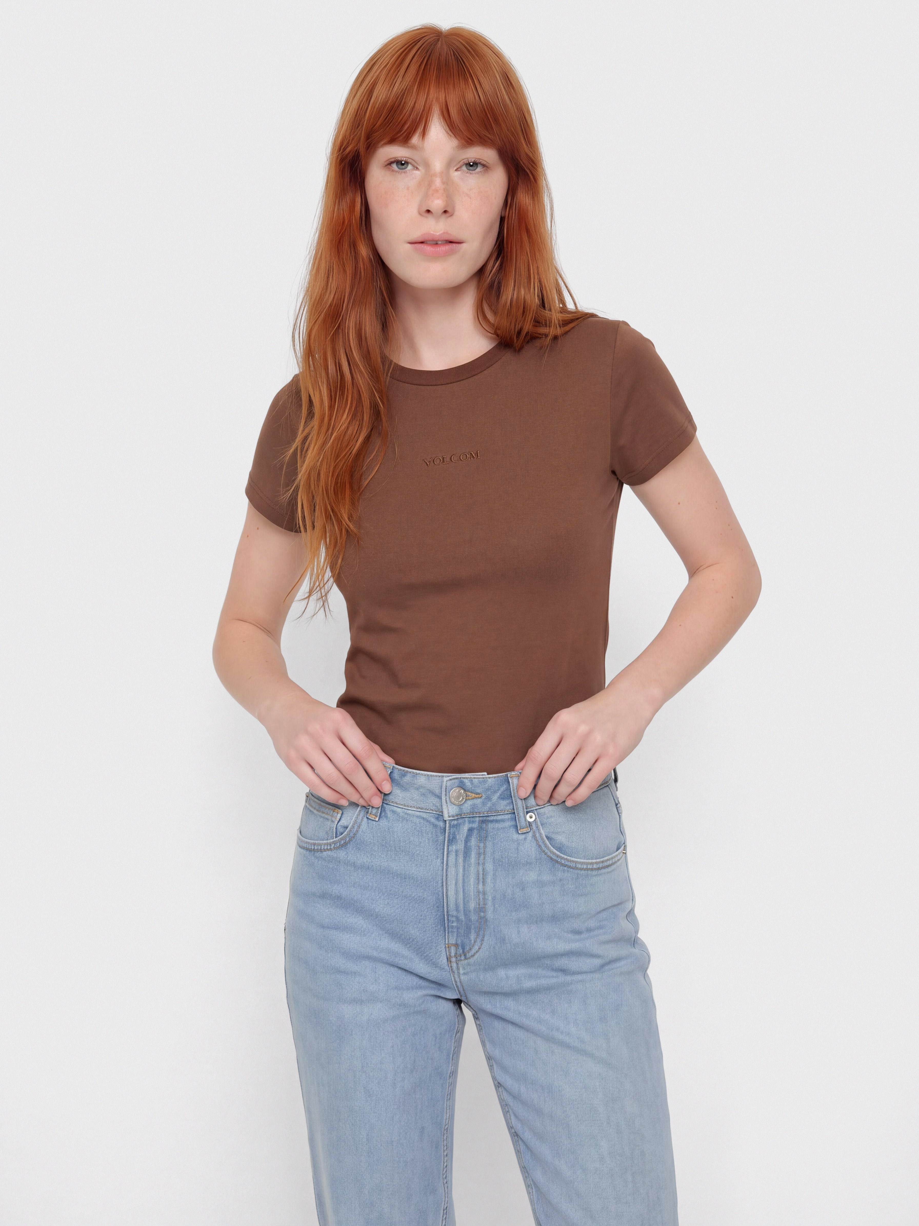 Тениска Volcom Volcom Stone Tight Wmn (tobacco brown)