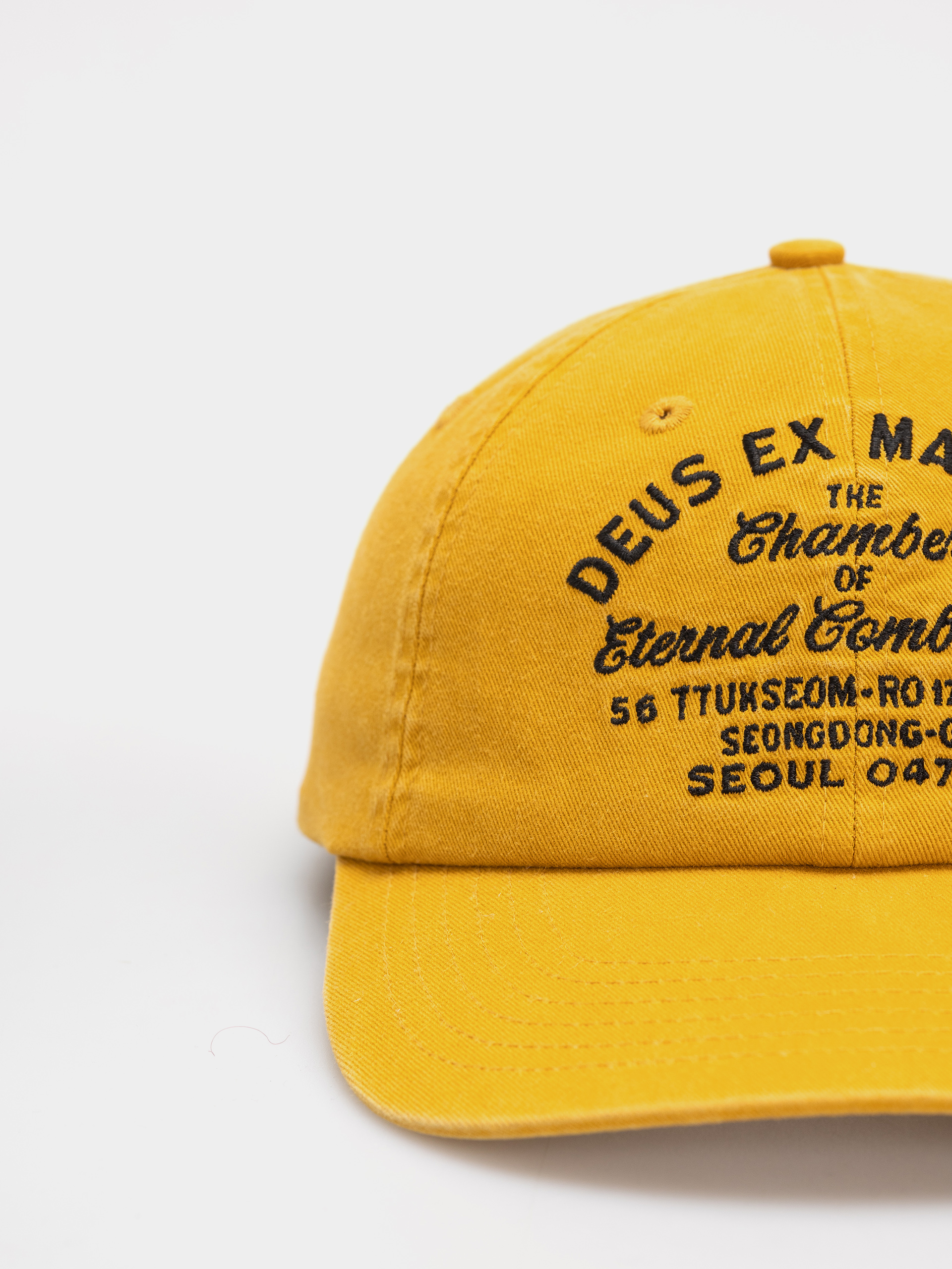Шапка с козирка Deus Ex Machina Seoul Sign (citrus orange)