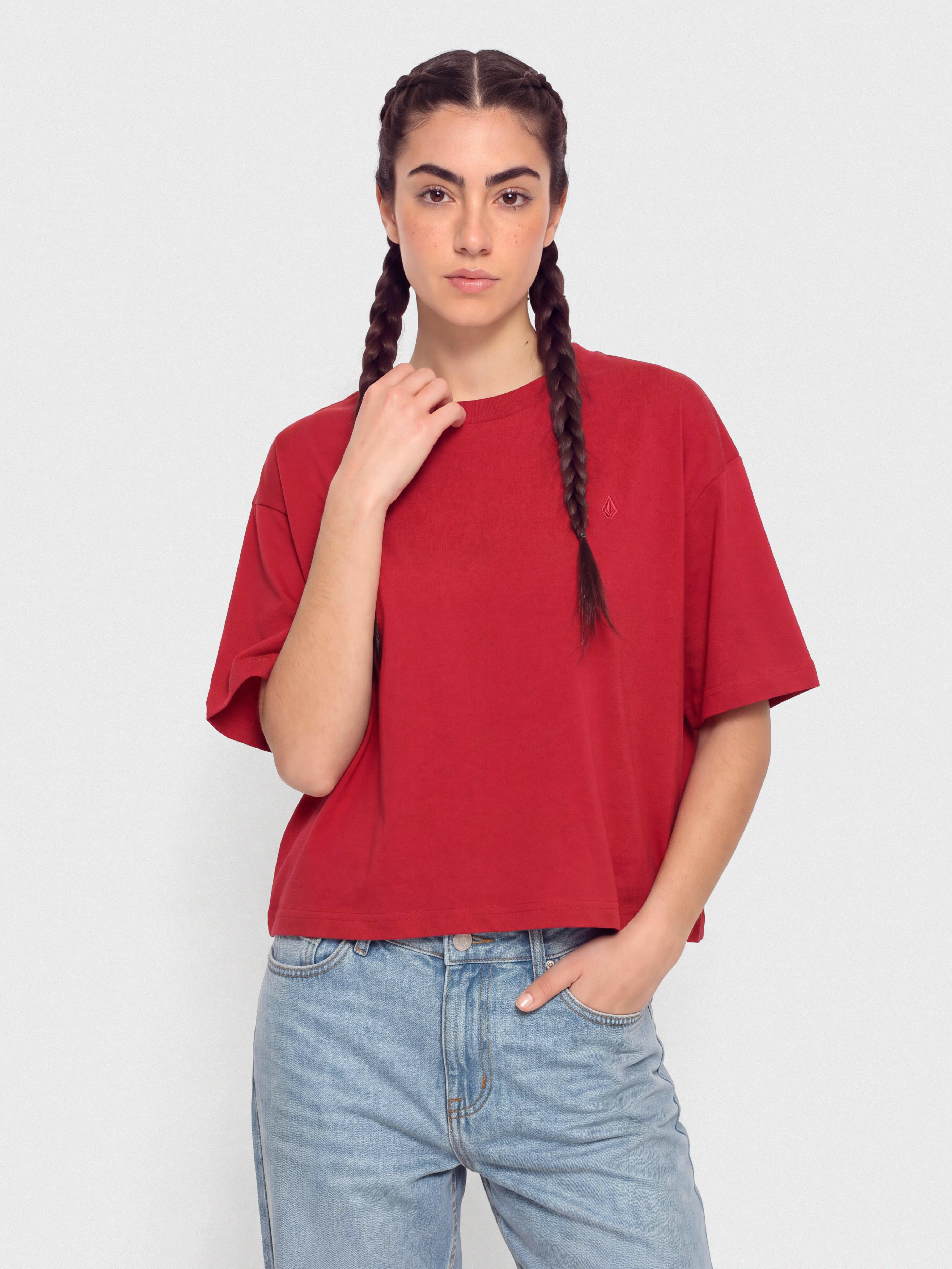 Тениска Volcom Stone Blanks Up Wmn (deep red)