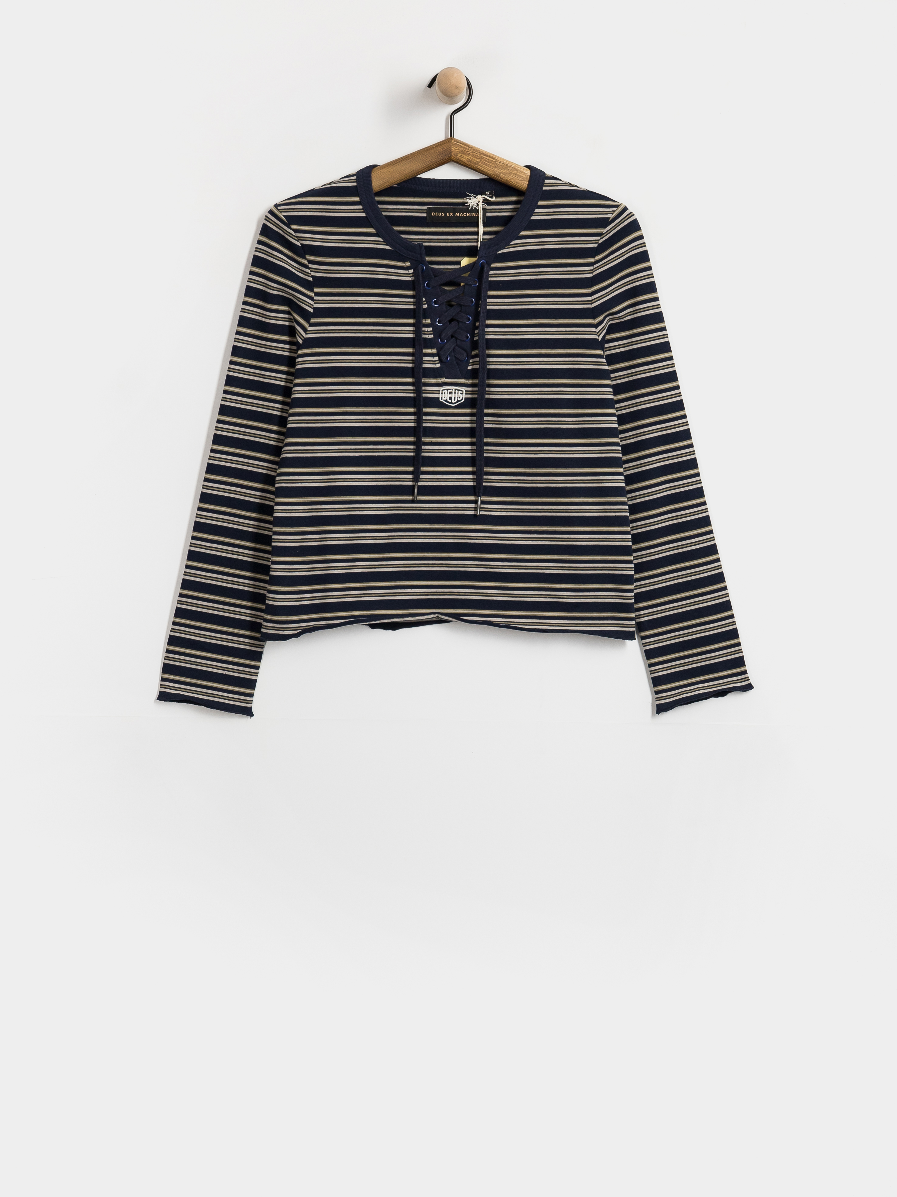 Блуза Deus Ex Machina Stoppa Lace Up Top Wmn (navy stripe)
