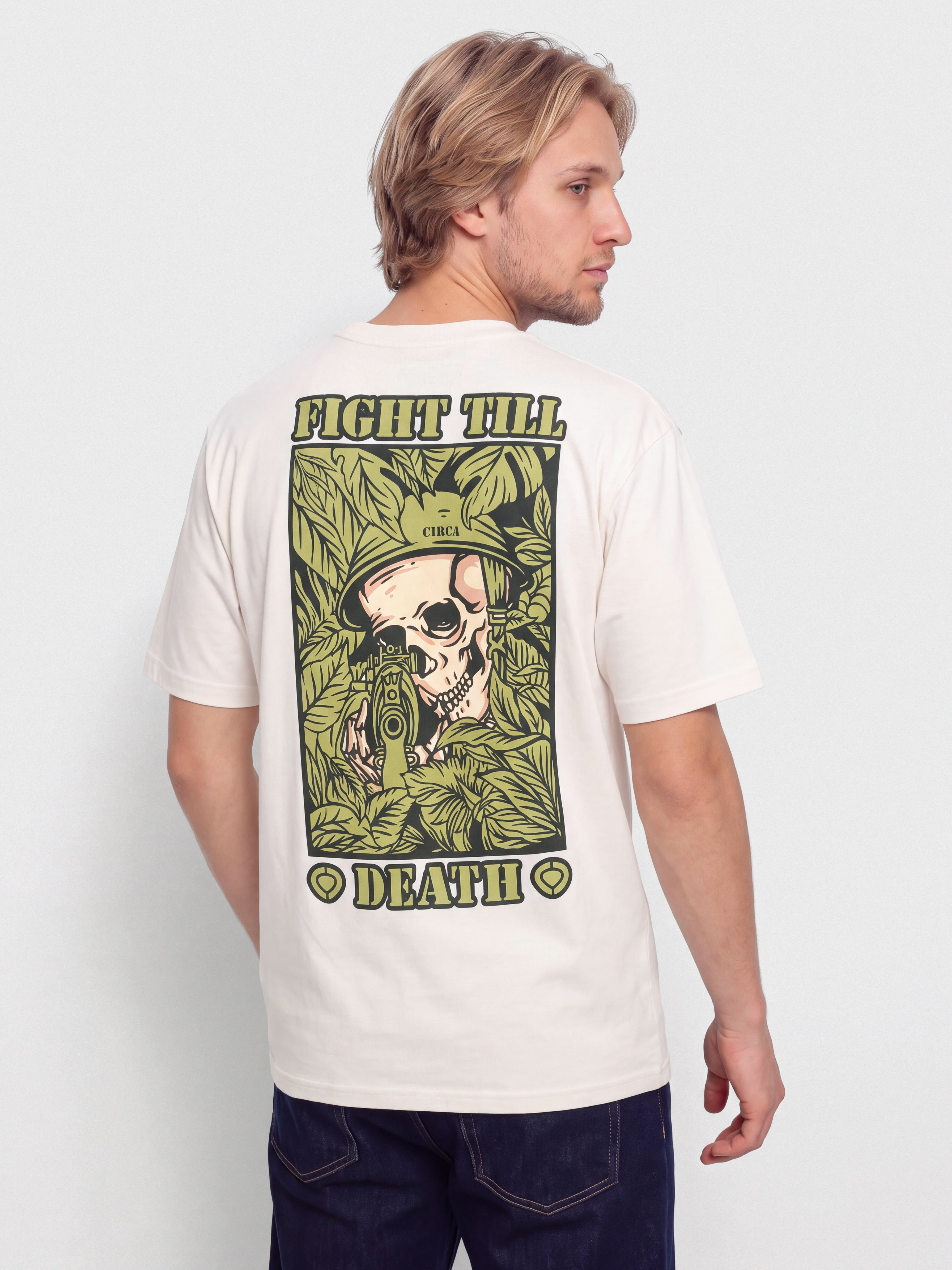 Тениска Circa Till Death (vintage white)