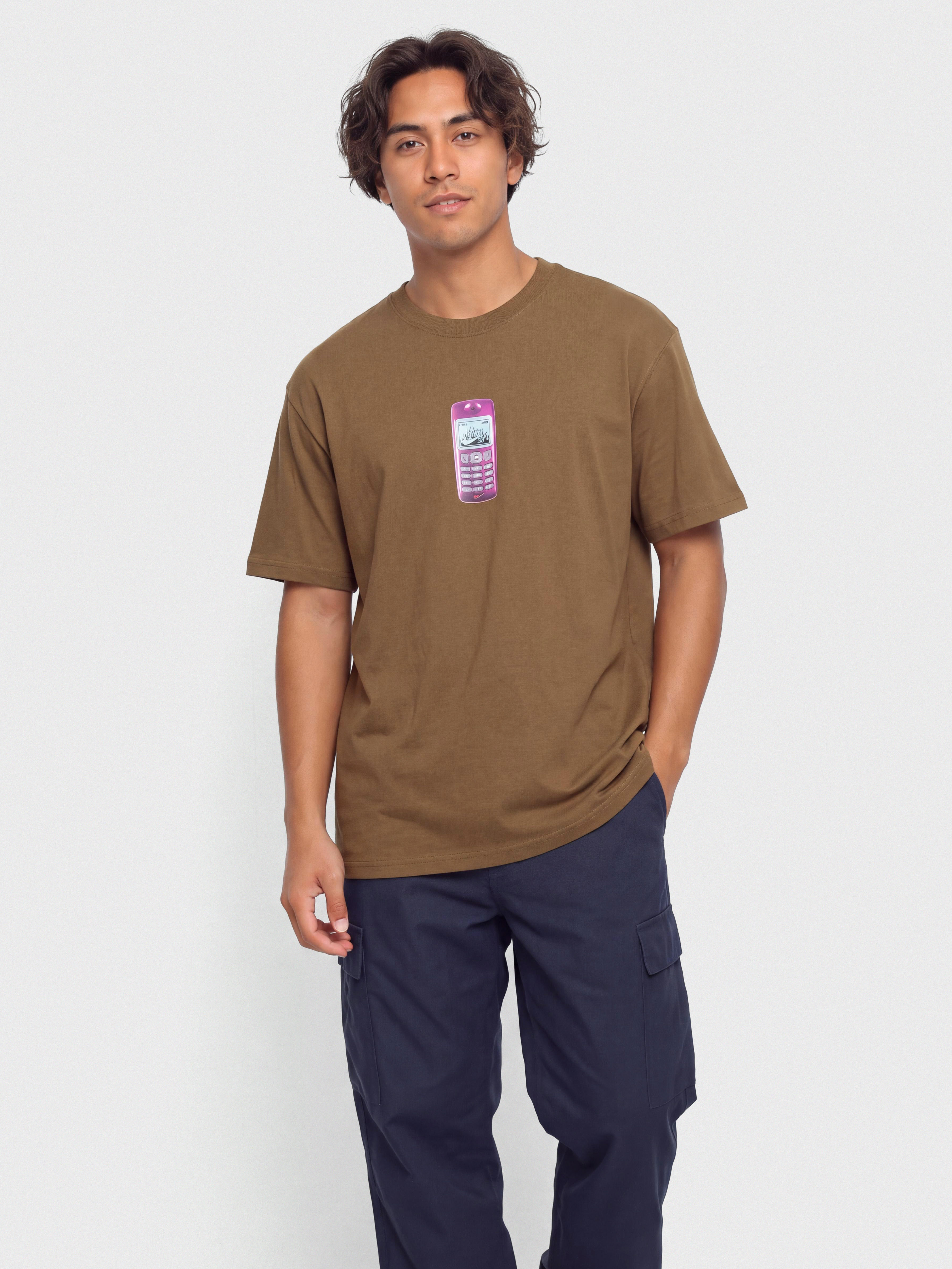 Тениска Nike SB Phone (mosswood brown)