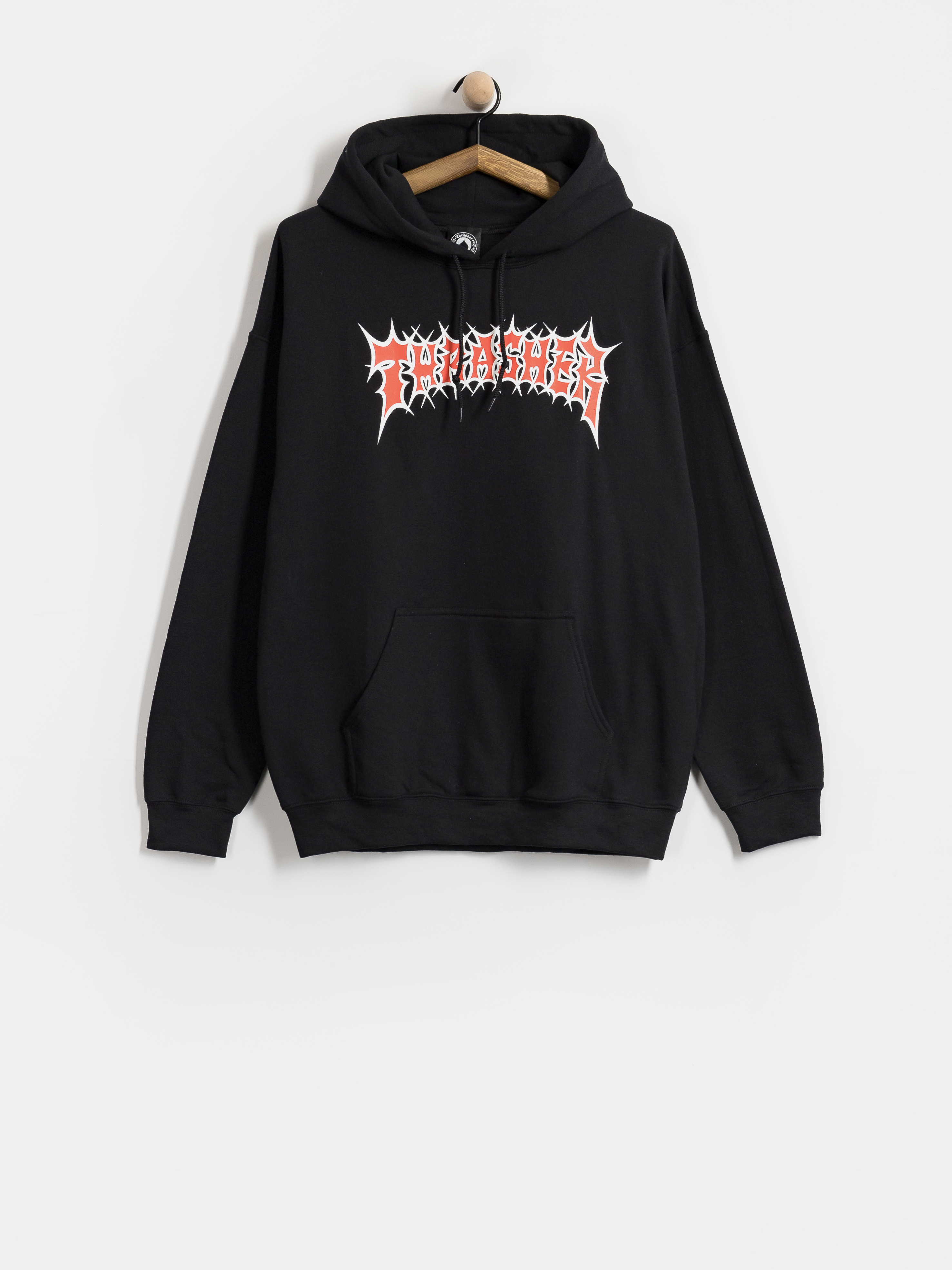 Суитшърт с качулка Thrasher Spikey HD (black)