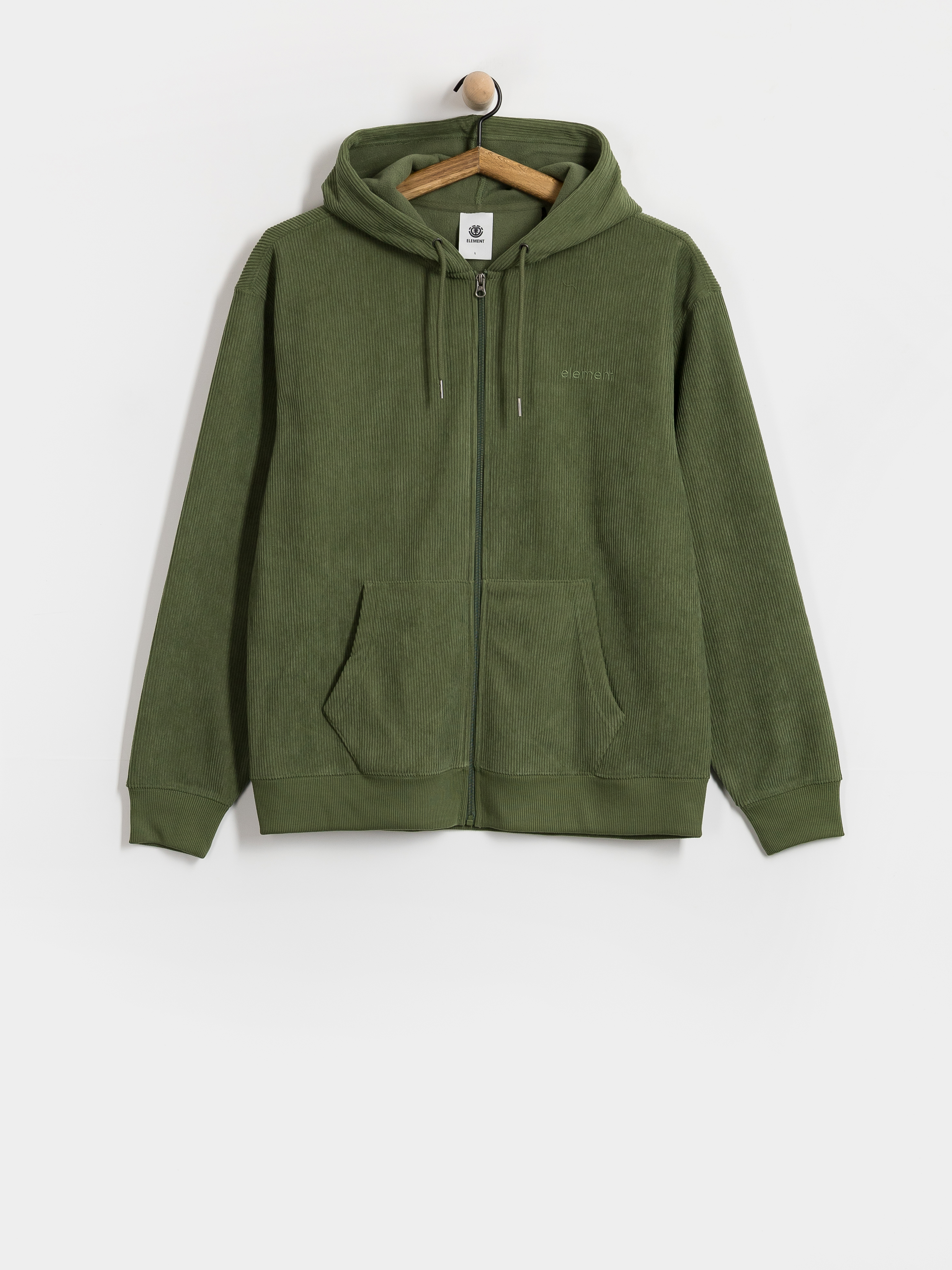 Суитшърт с качулка Element Lowcase Corduroy ZHD (bronze green)