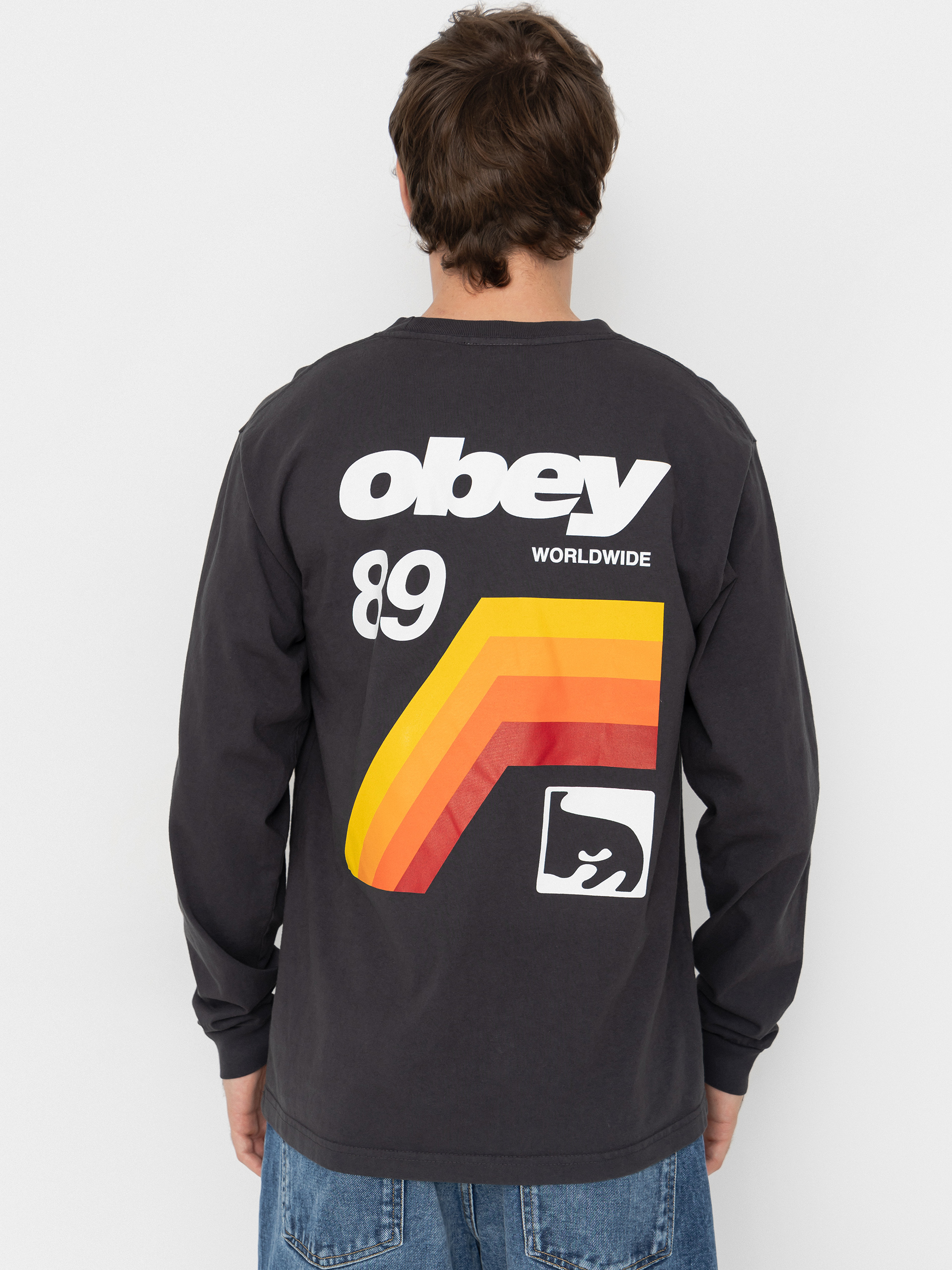 Блуза OBEY Vhs (pigment true vintage black)