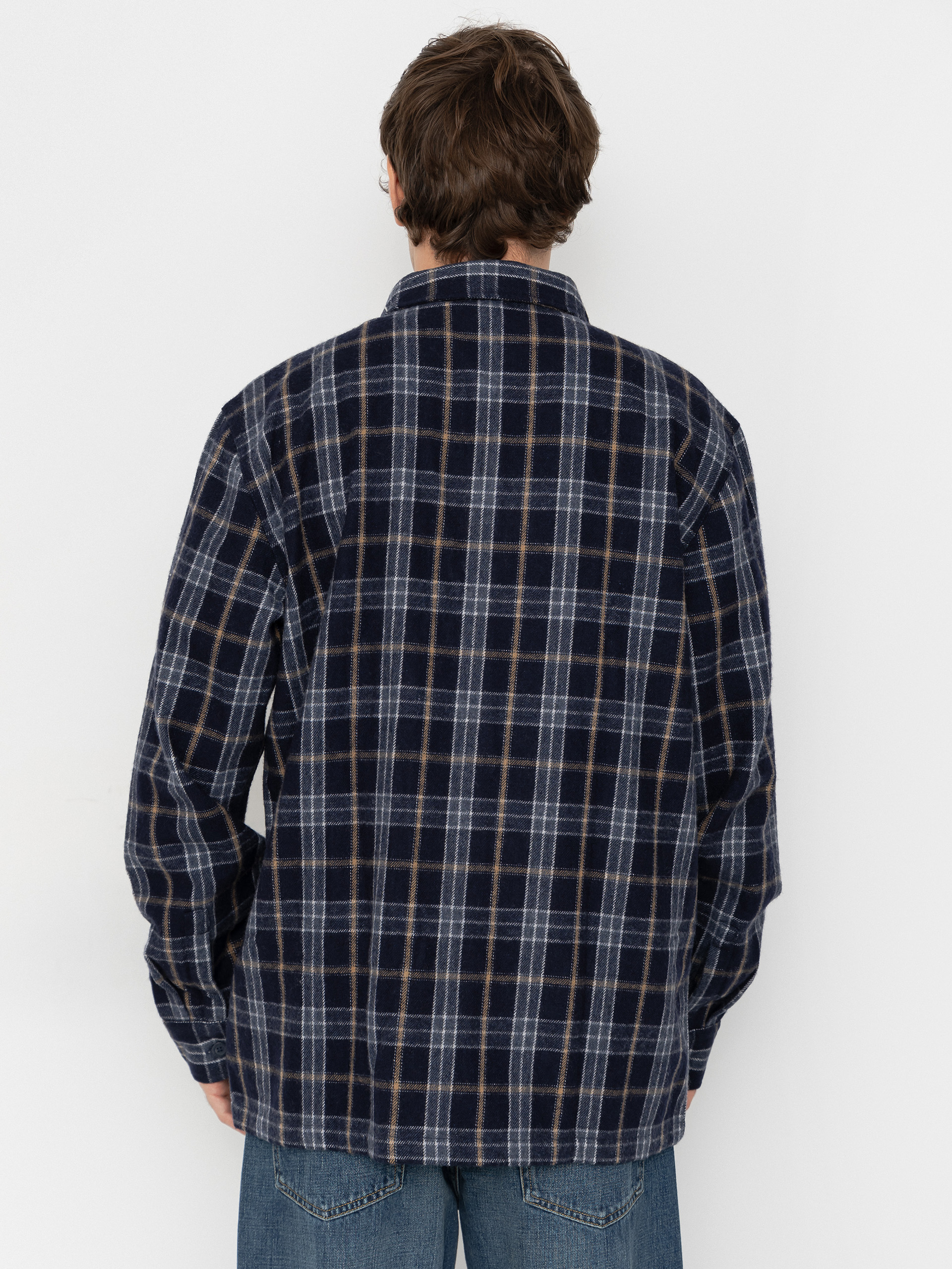 Риза Quiksilver Diamond Wool (dark navy diamond check)