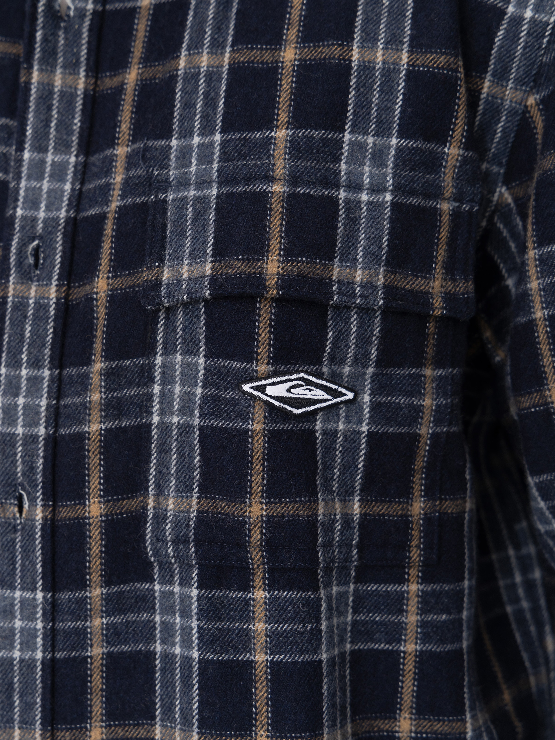Риза Quiksilver Diamond Wool (dark navy diamond check)