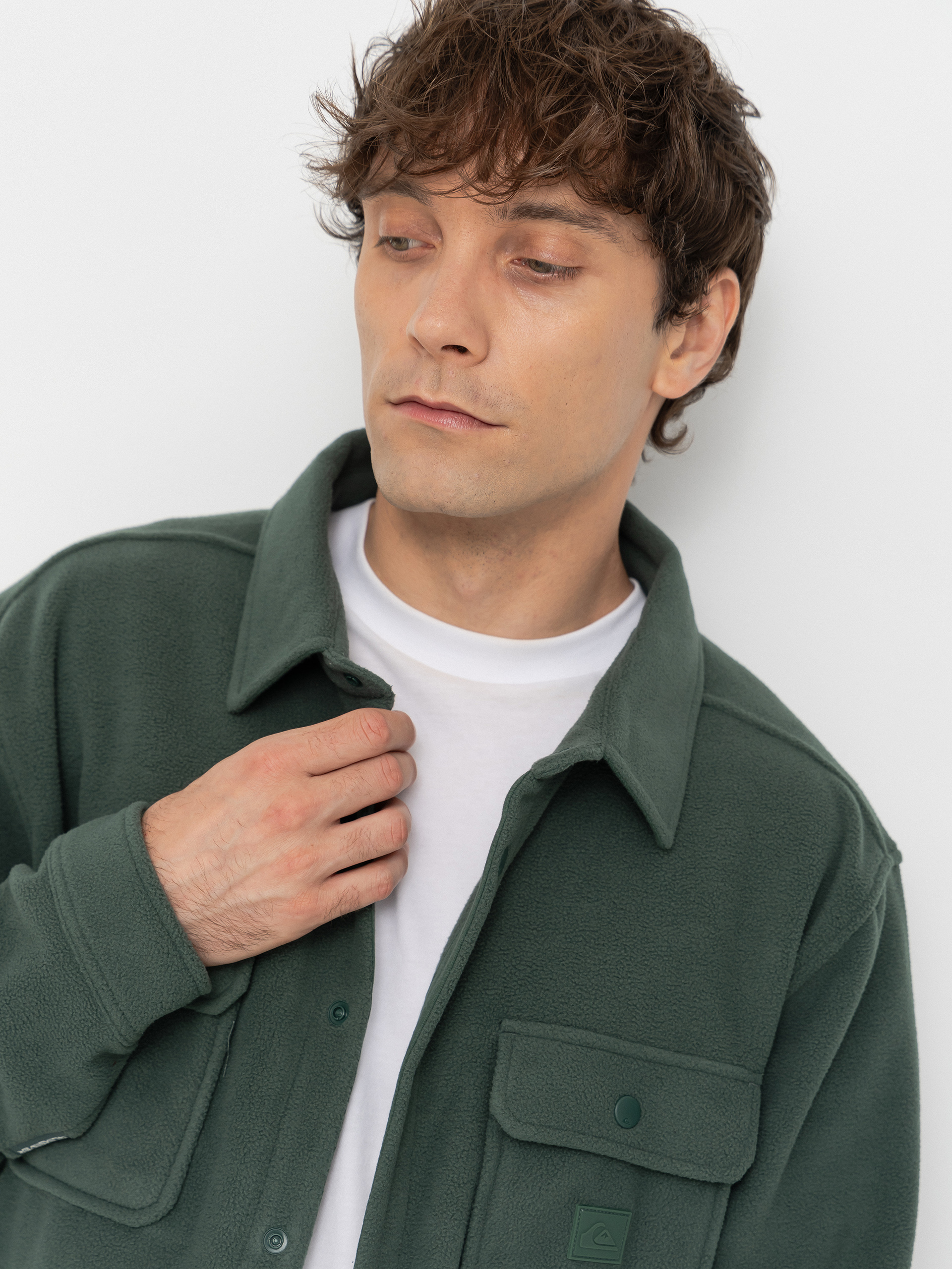 Мъжки Поларени суитшърт Quiksilver Venture Polar Fleece Shirt (forest)