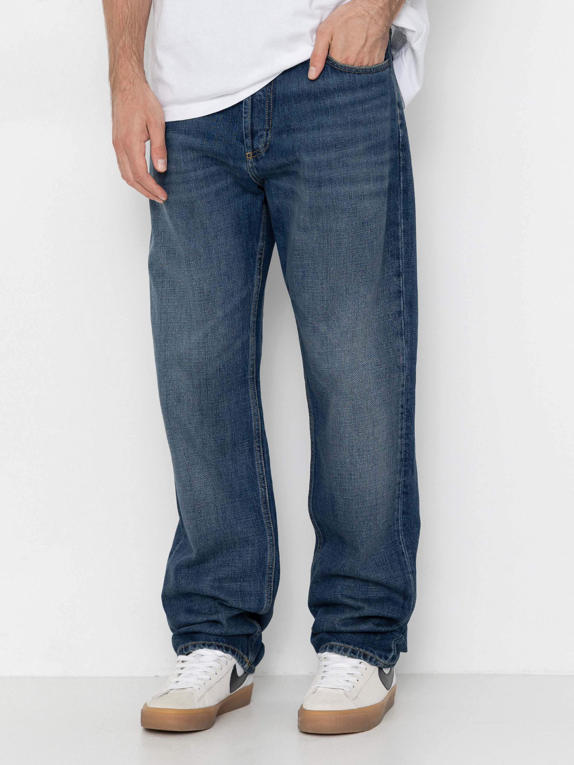 Панталони Carhartt WIP Marlow (blue/dark used wash)