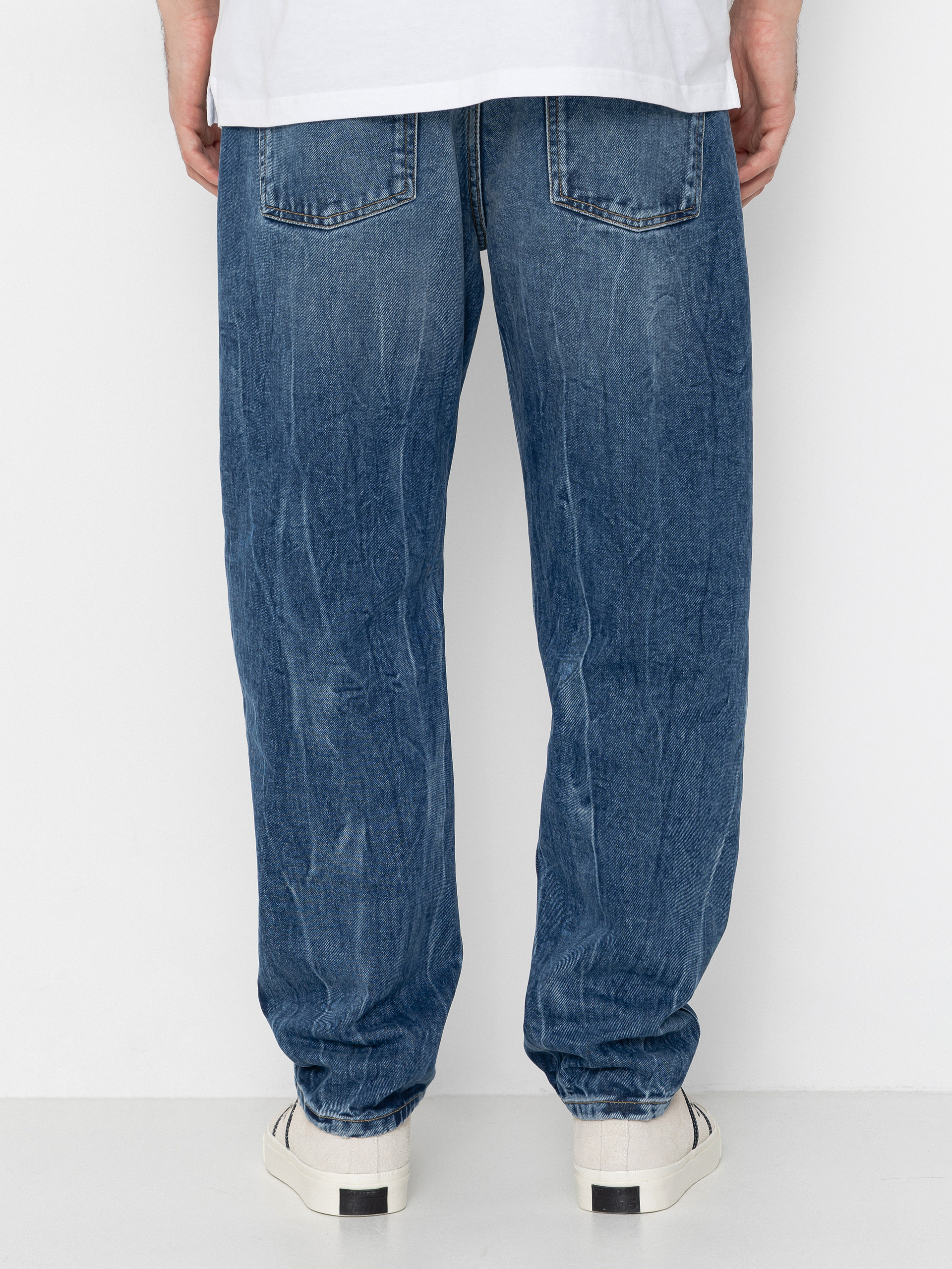 Панталони Carhartt WIP Newel (blue/marble used wash)