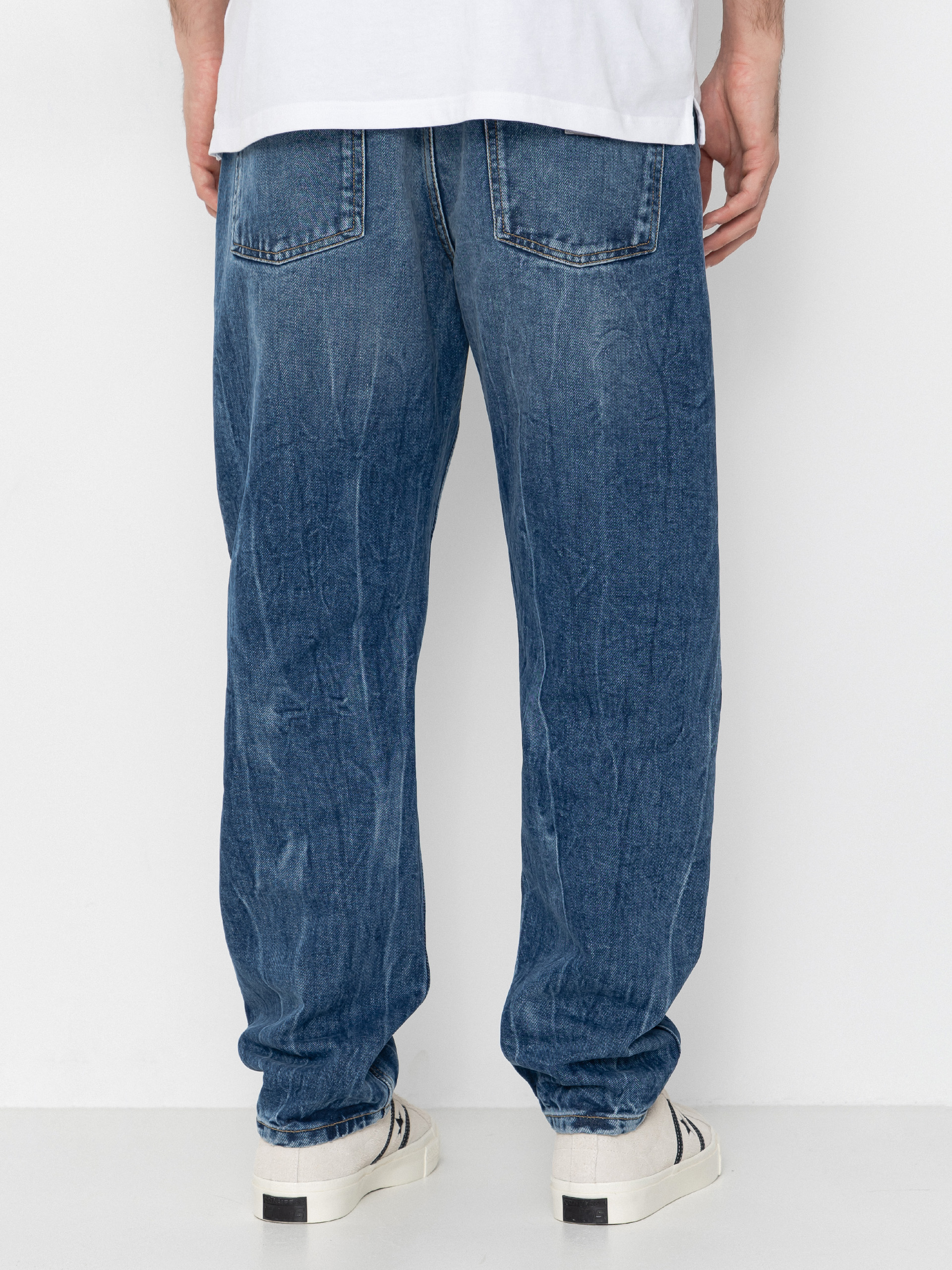Панталони Carhartt WIP Newel (blue/marble used wash)