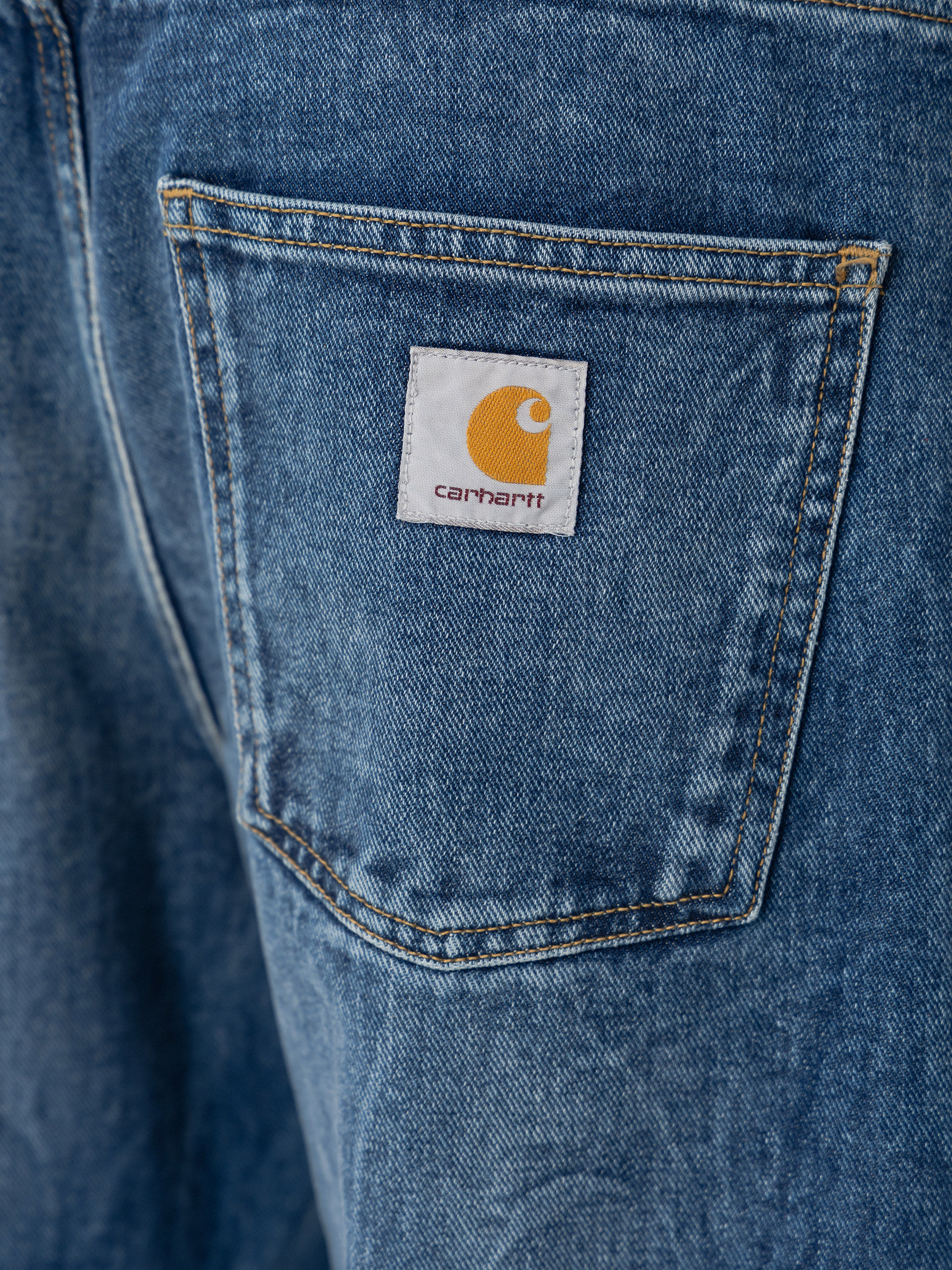 Панталони Carhartt WIP Newel (blue/marble used wash)
