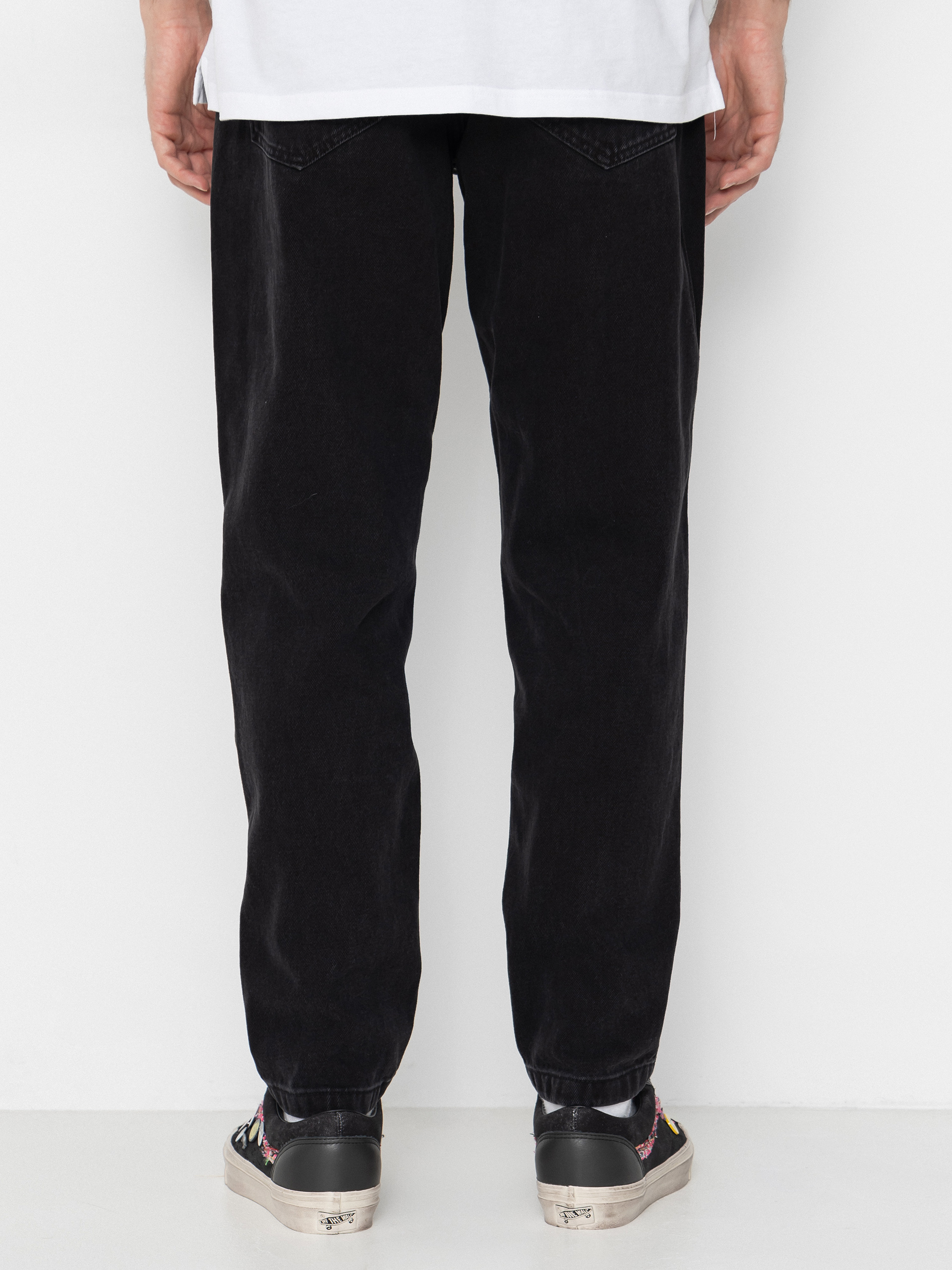 Панталони Karl Kani Small Signature Tapered Five Pocket Denim (black)