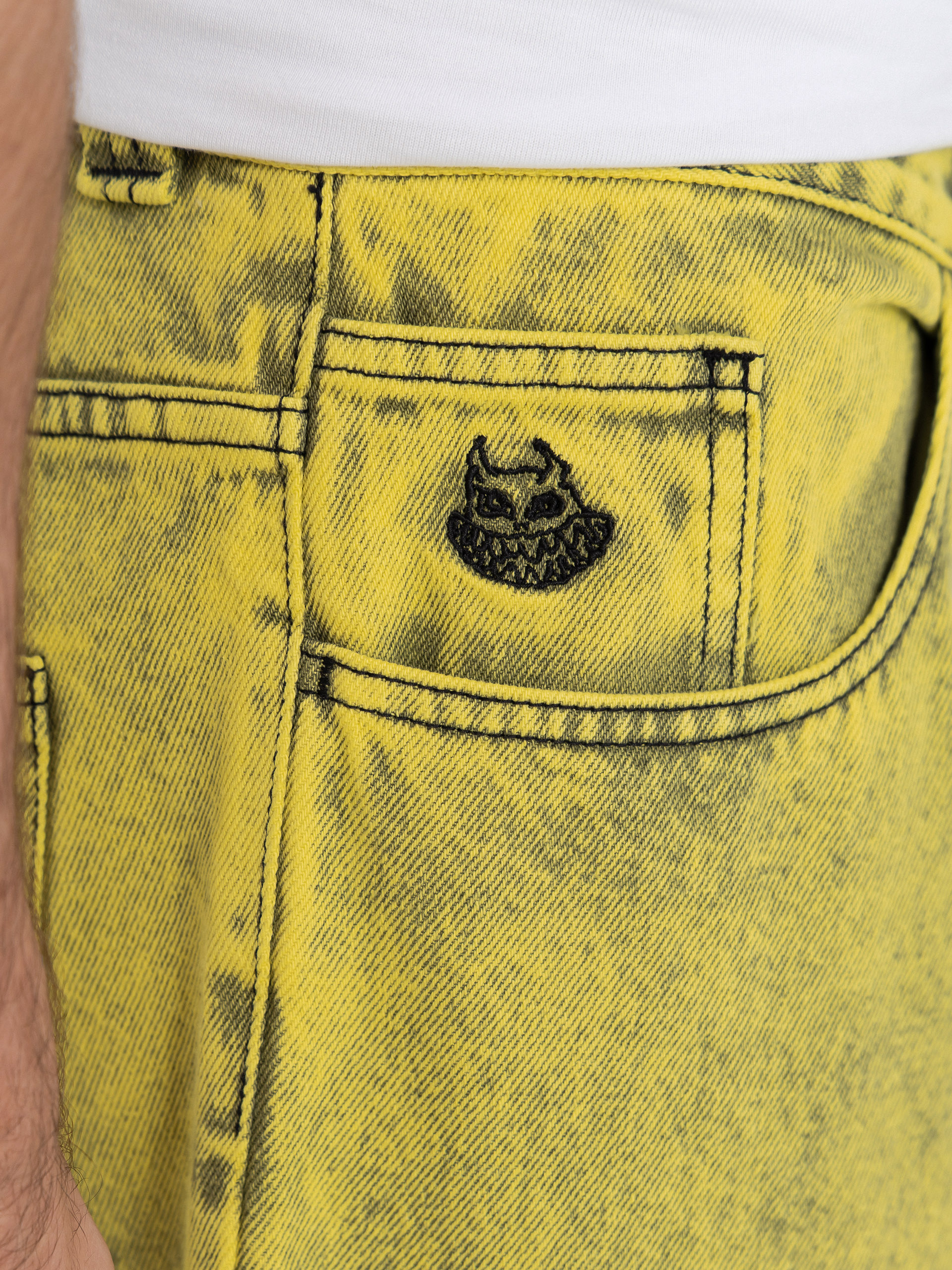Панталони Polar Skate Big Boy Demon Child (lemon black)