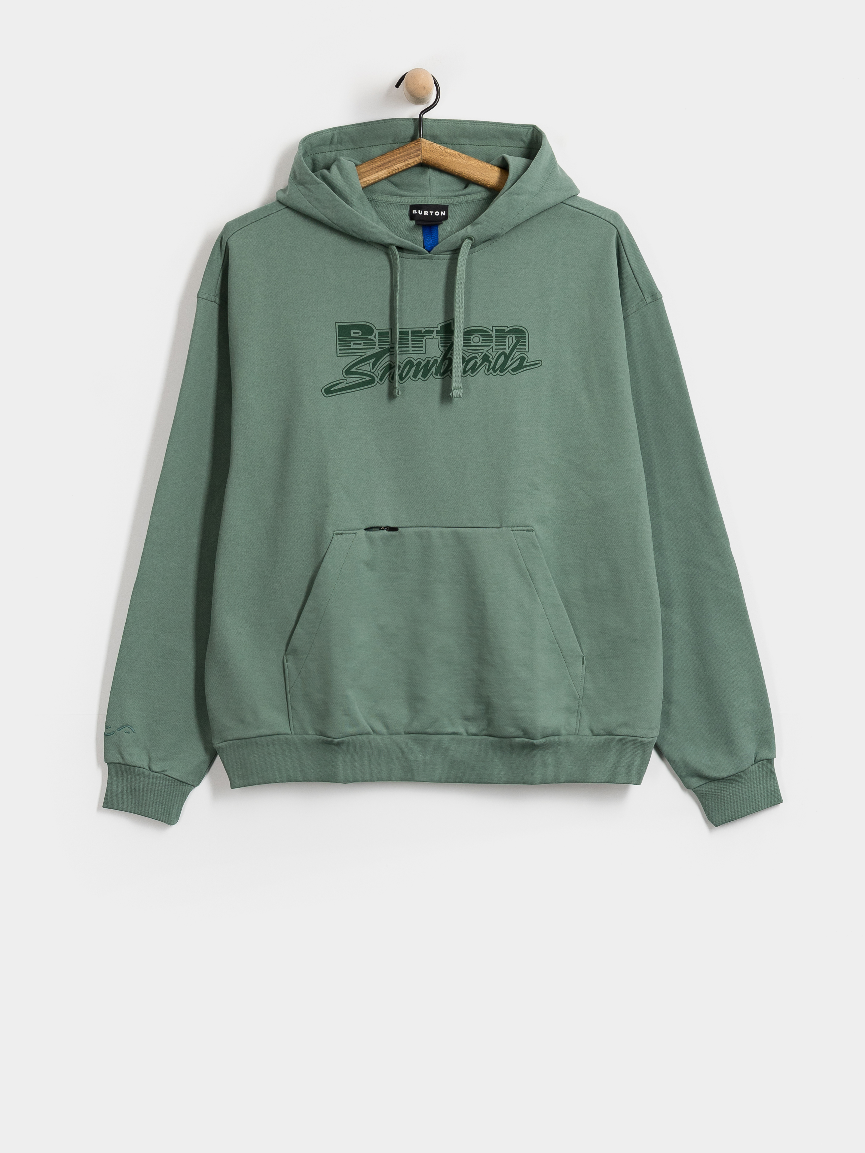 Суитшърт с качулка Burton X Zeb Standard HD (chillin green)