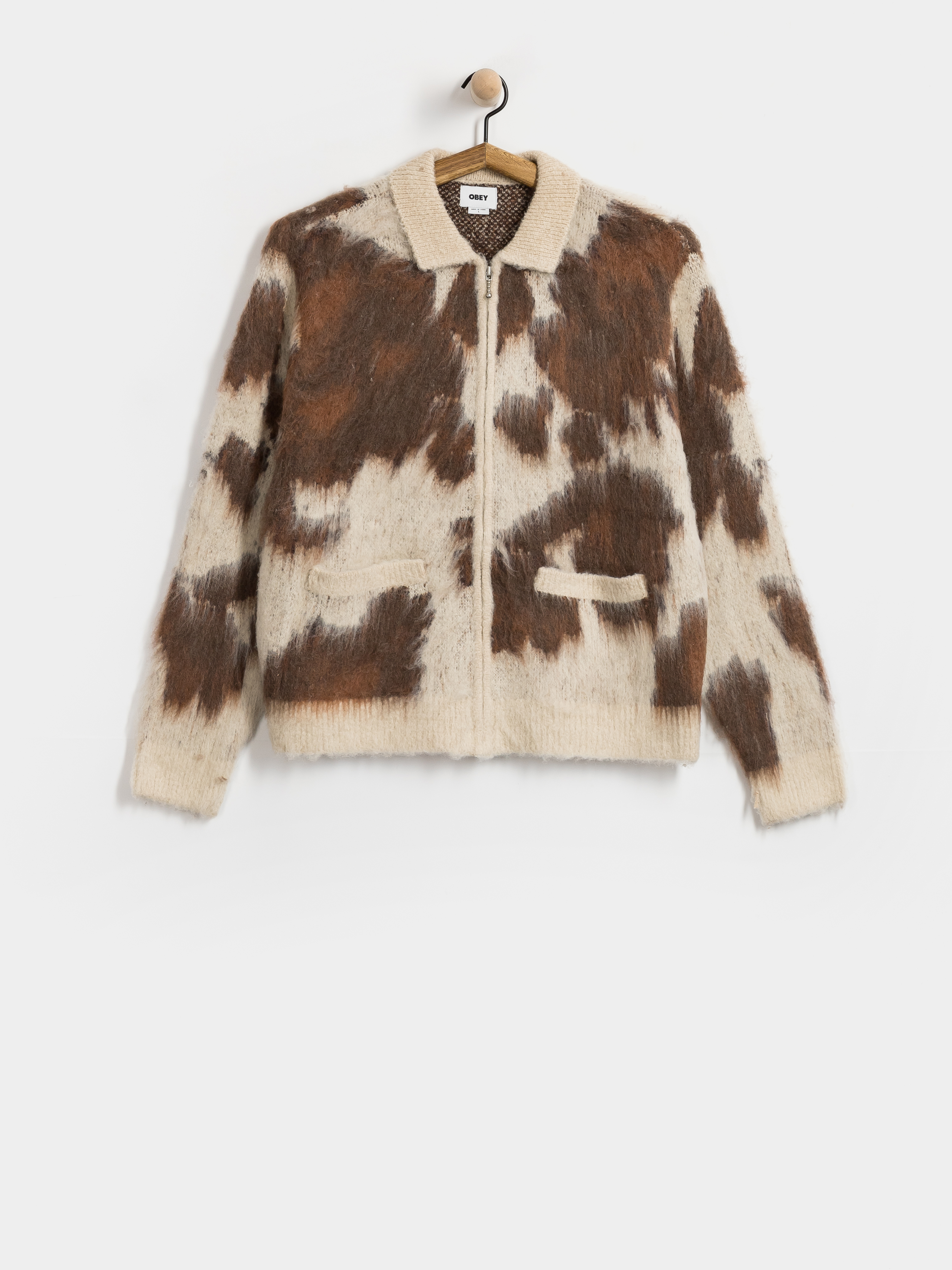 Пуловер OBEY Cow Pattern Zip (cow multi)