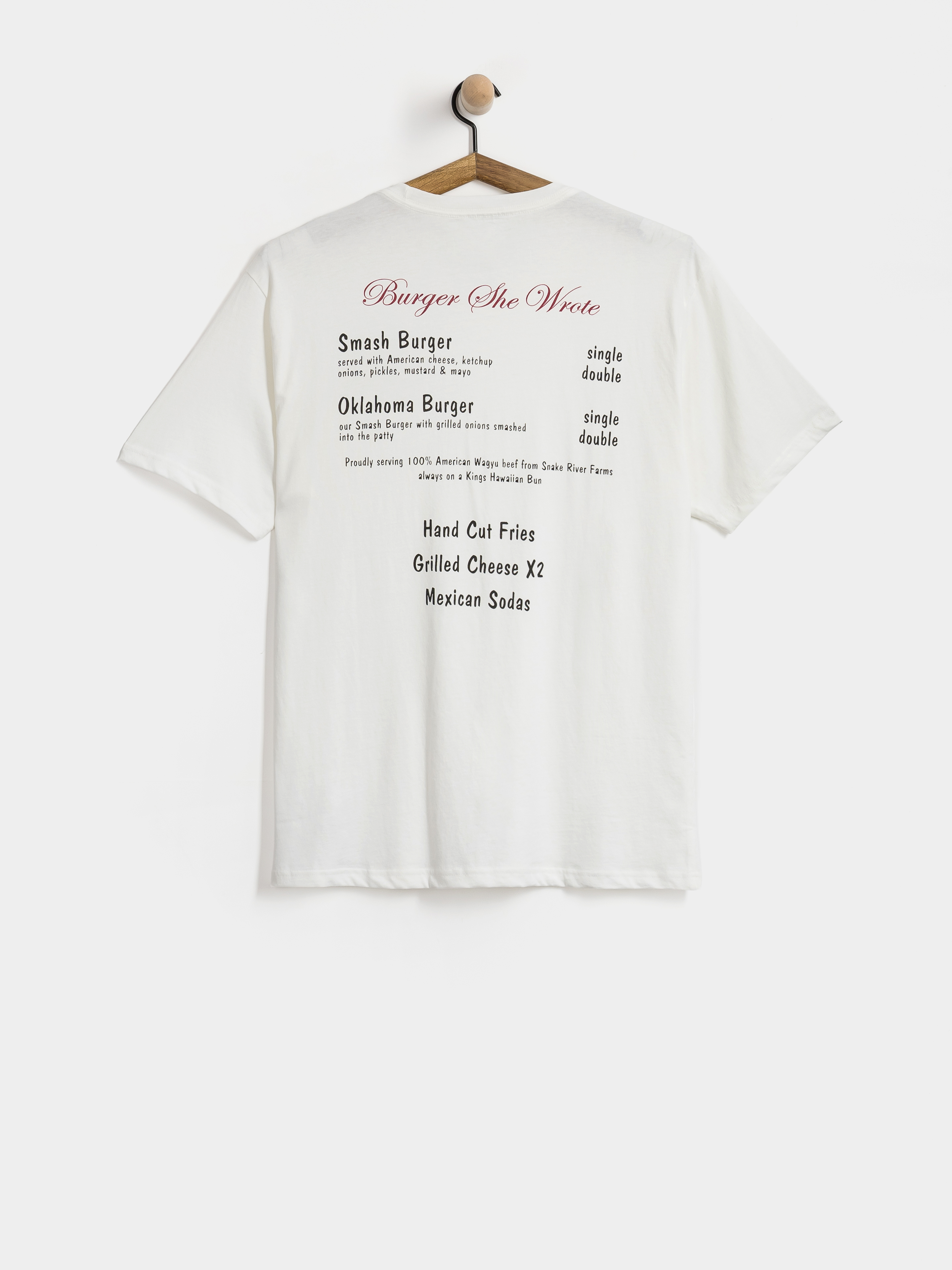 Тениска Brixton Burger She Wrote Pocket (white)