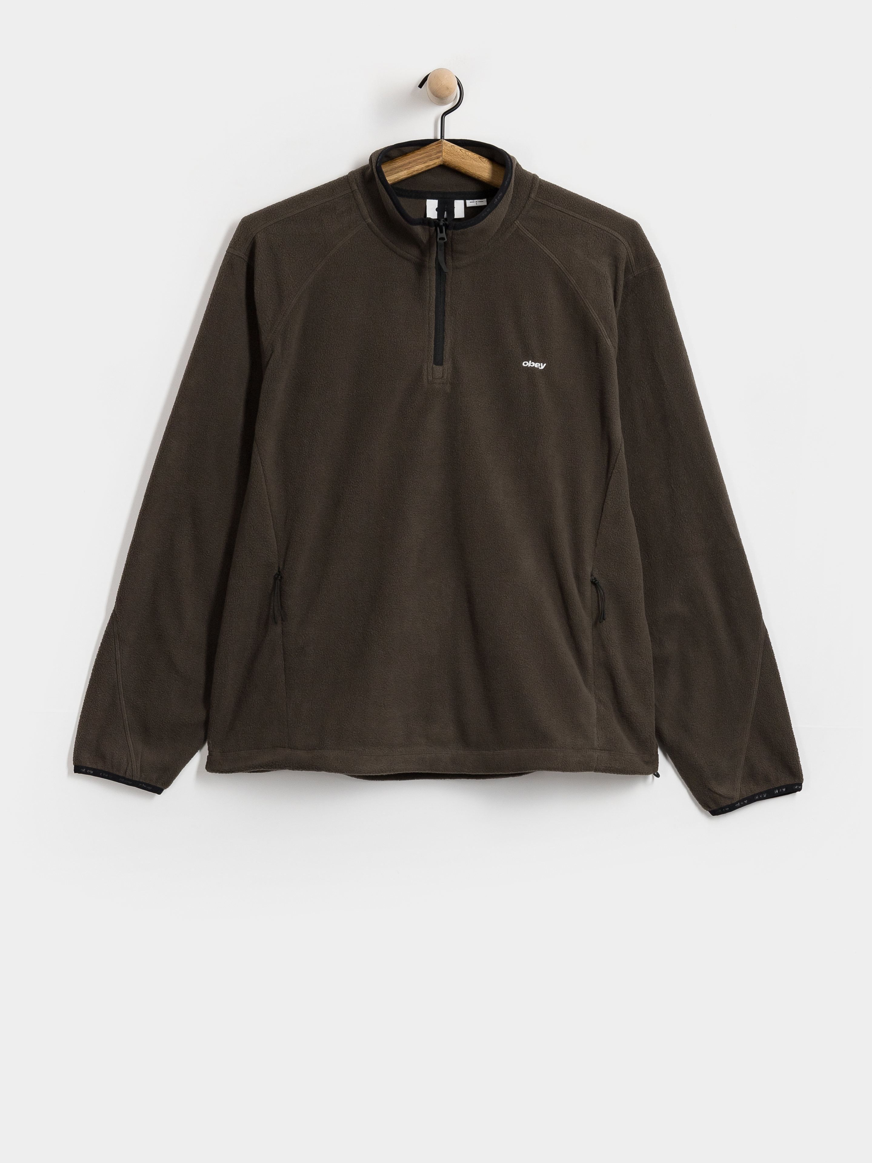 Мъжки Поларени суитшърт OBEY Vetta Pullover (andesite)