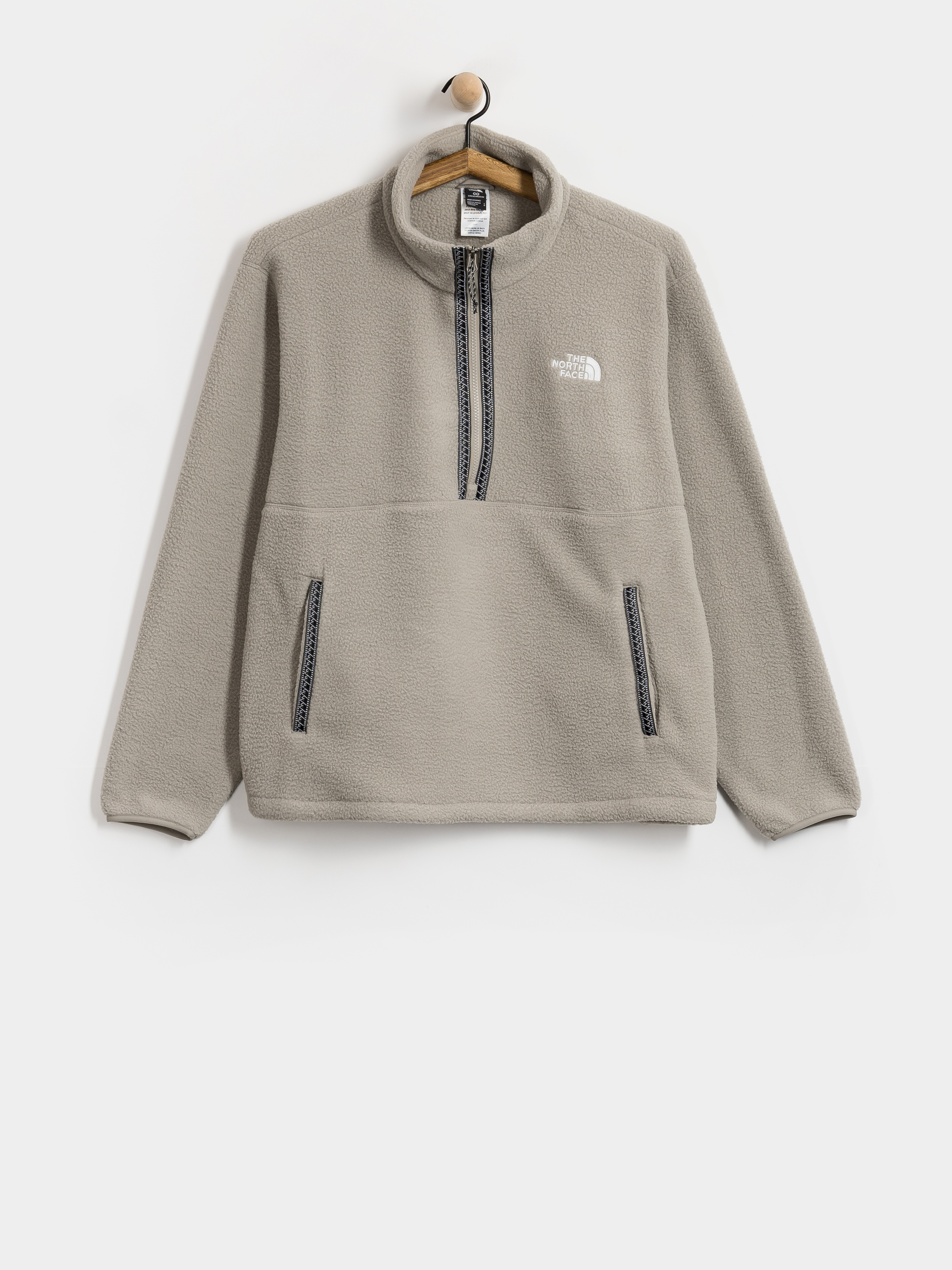 Мъжки Поларени суитшърт The North Face Fleeski 1/4 Zip (stone slab)
