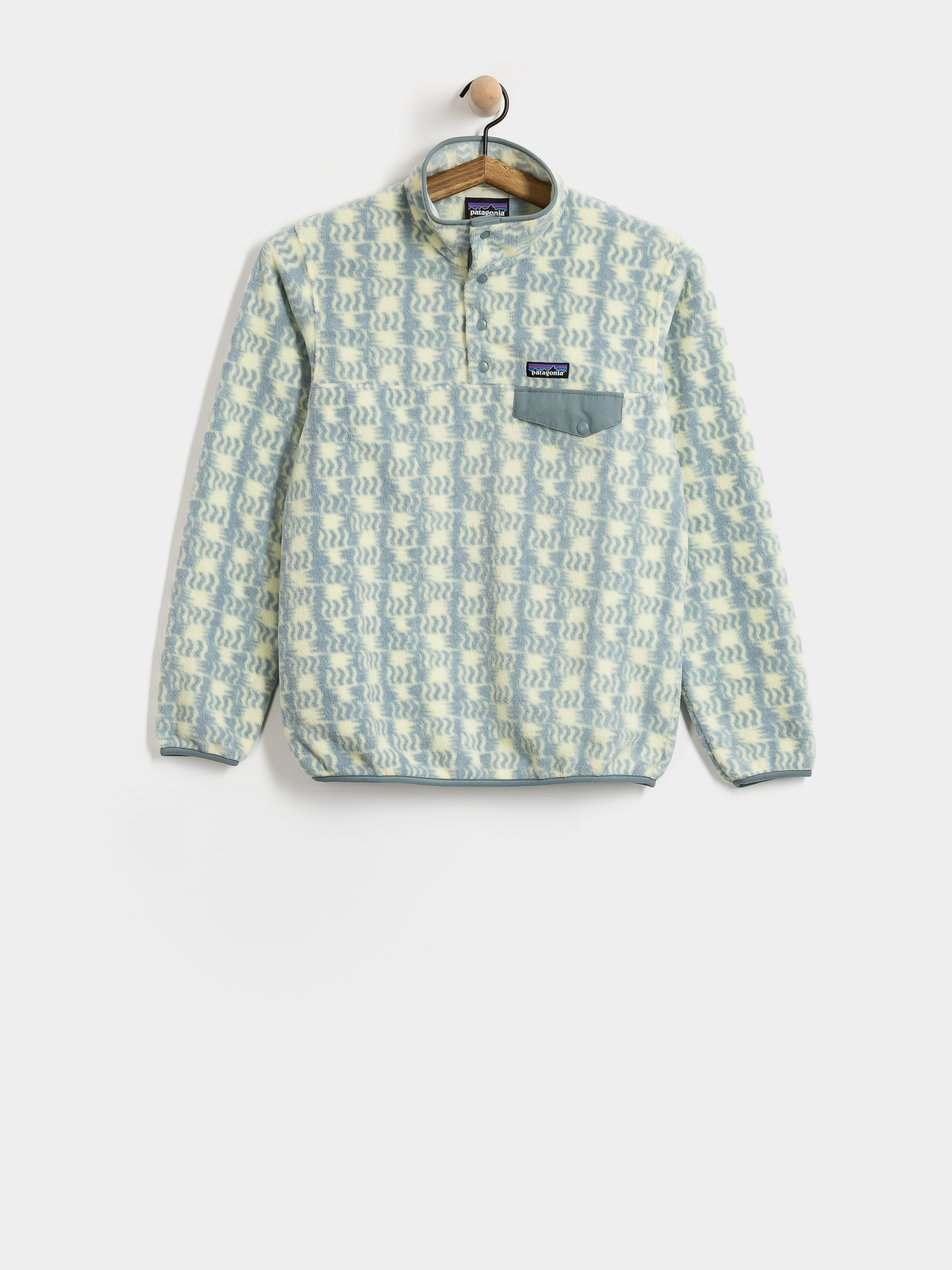 Дамски Поларени суитшърт Patagonia Lightweight Synch Snap T (sun quilt blue sage)