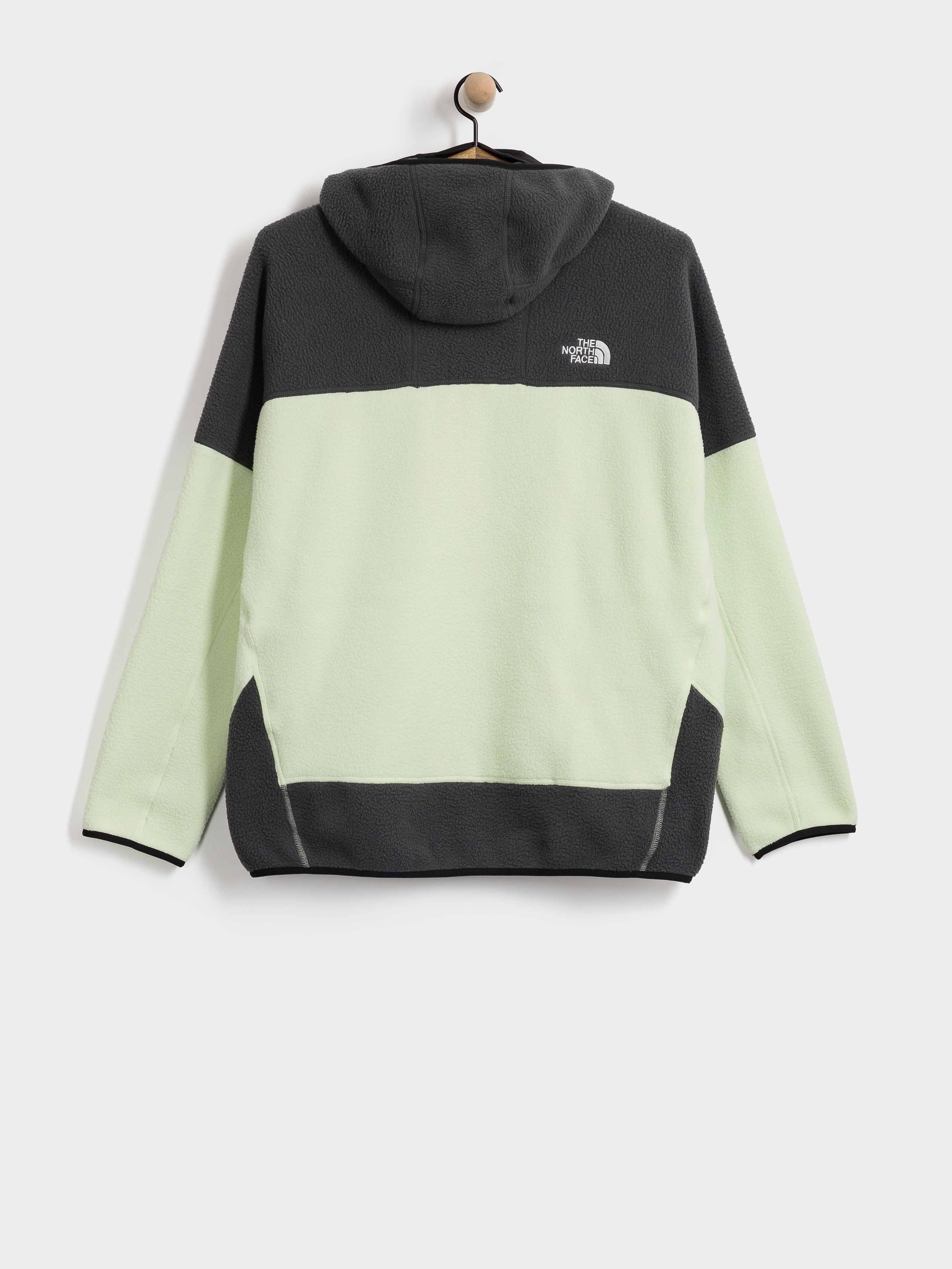 Суитшърт The North Face Nse Full Zip Mask Fleece (calcified lime/anthraci)