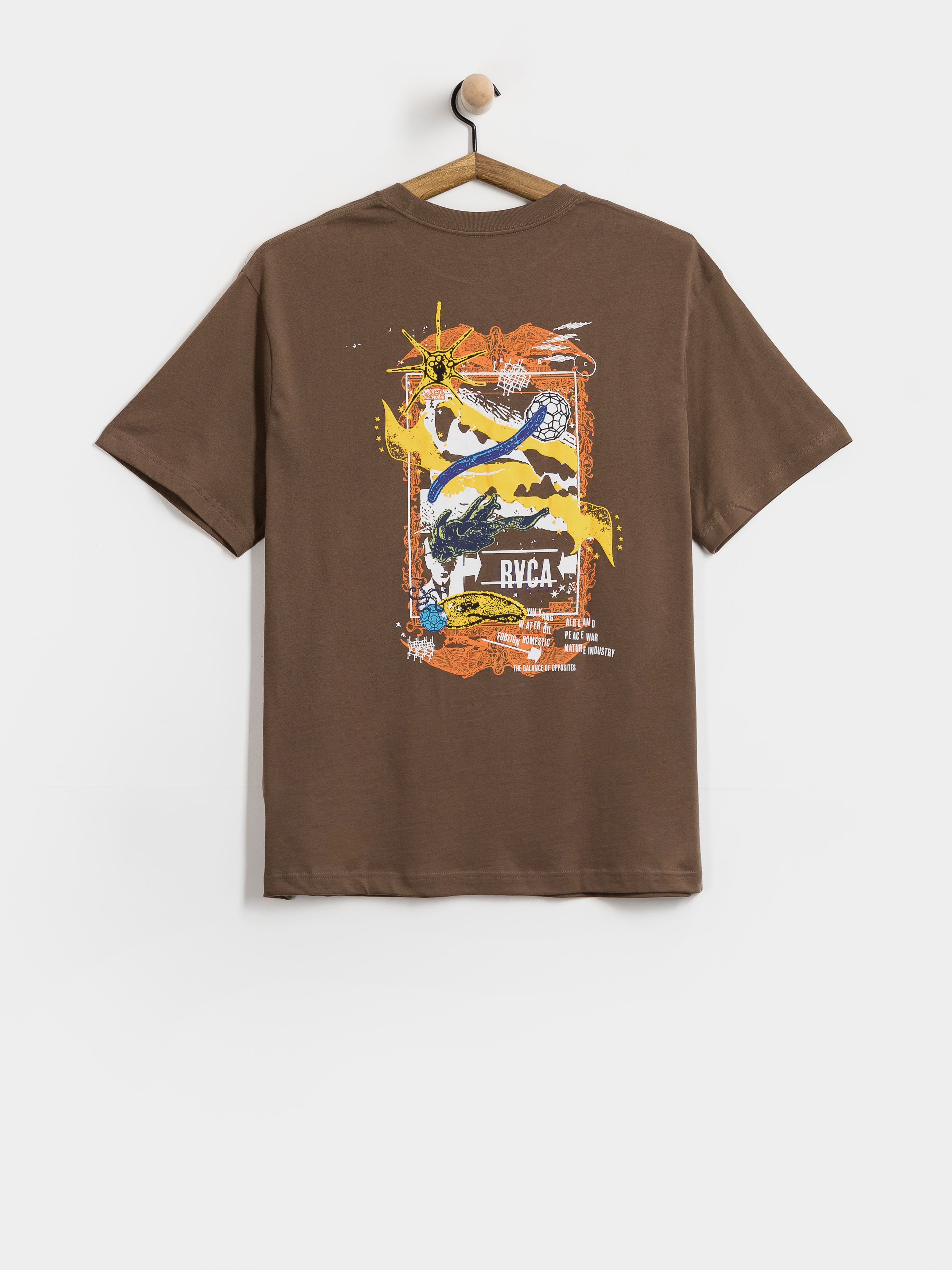 Тениска RVCA Rvca Mash Up (wood)