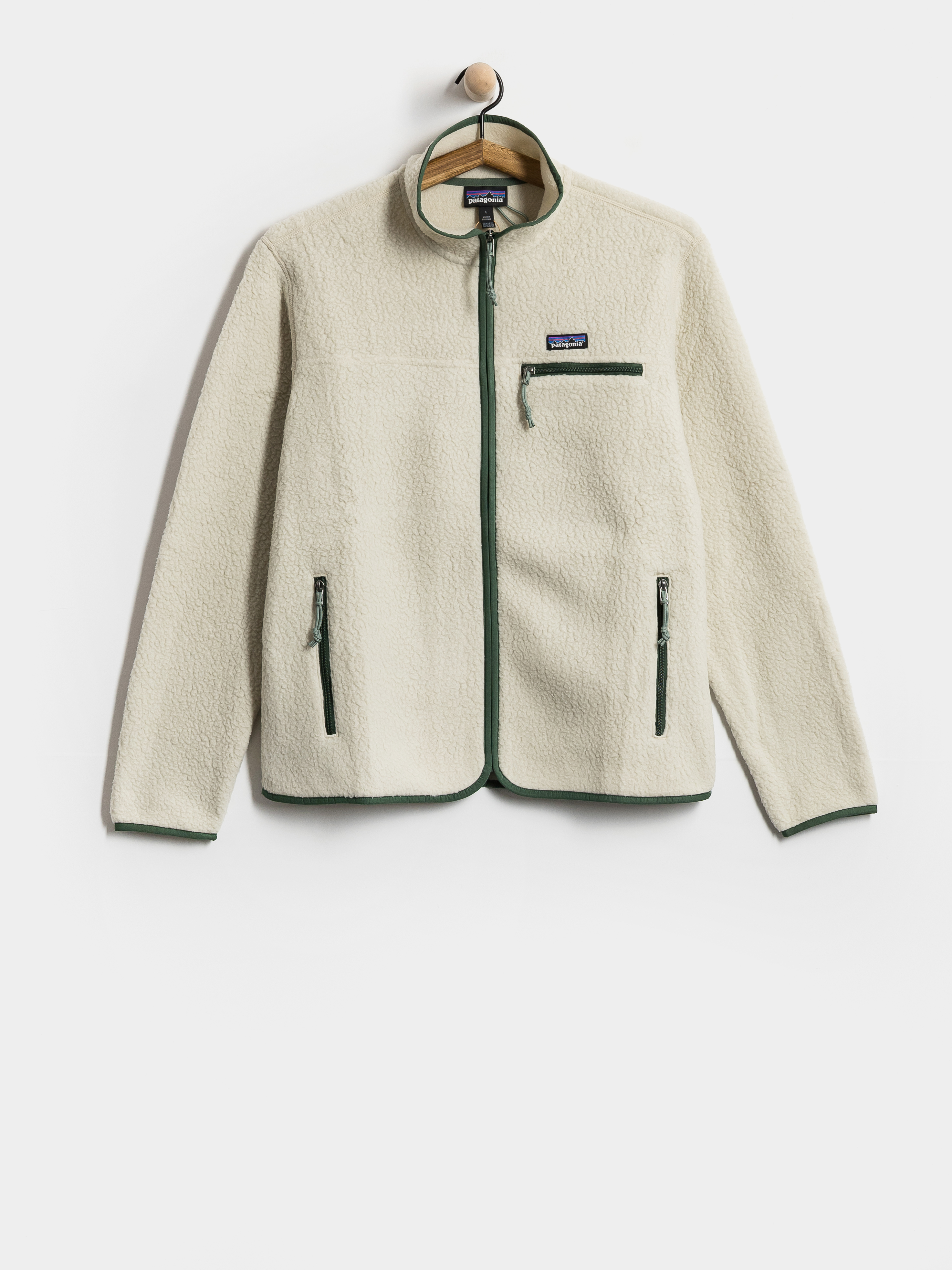 Яке Patagonia Retro Pile (pelican w/canopy green)