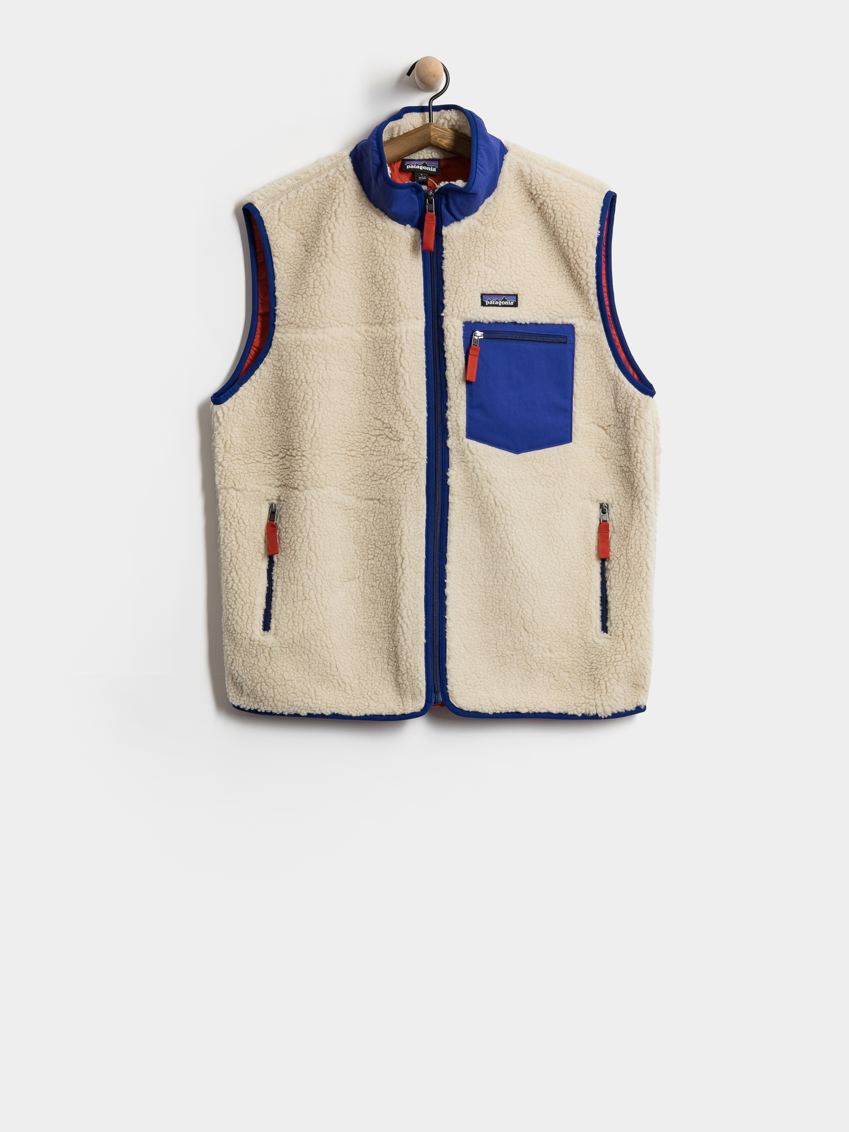 Елек Patagonia Classic Retro X (dark natural w/cobalt blue)