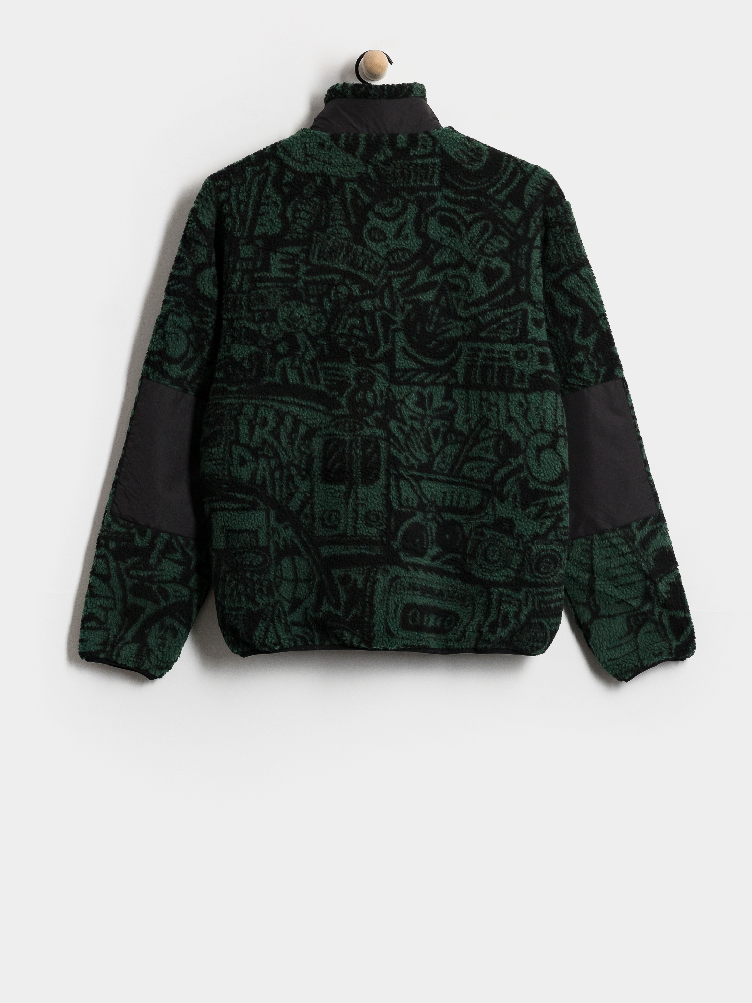 Мъжки Поларени суитшърт Iriedaily Flawless (green black)