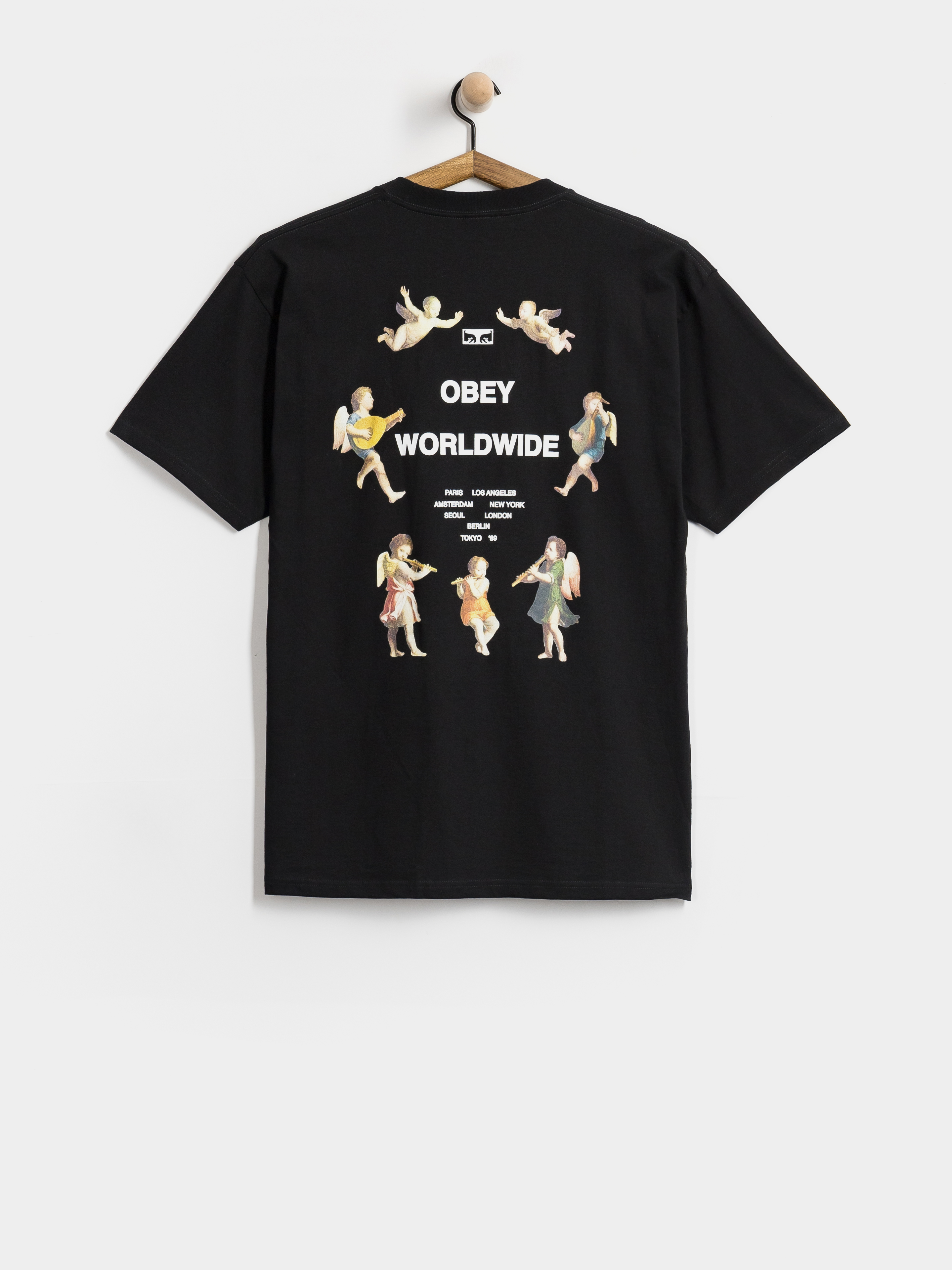 Тениска OBEY Angels Above (black)