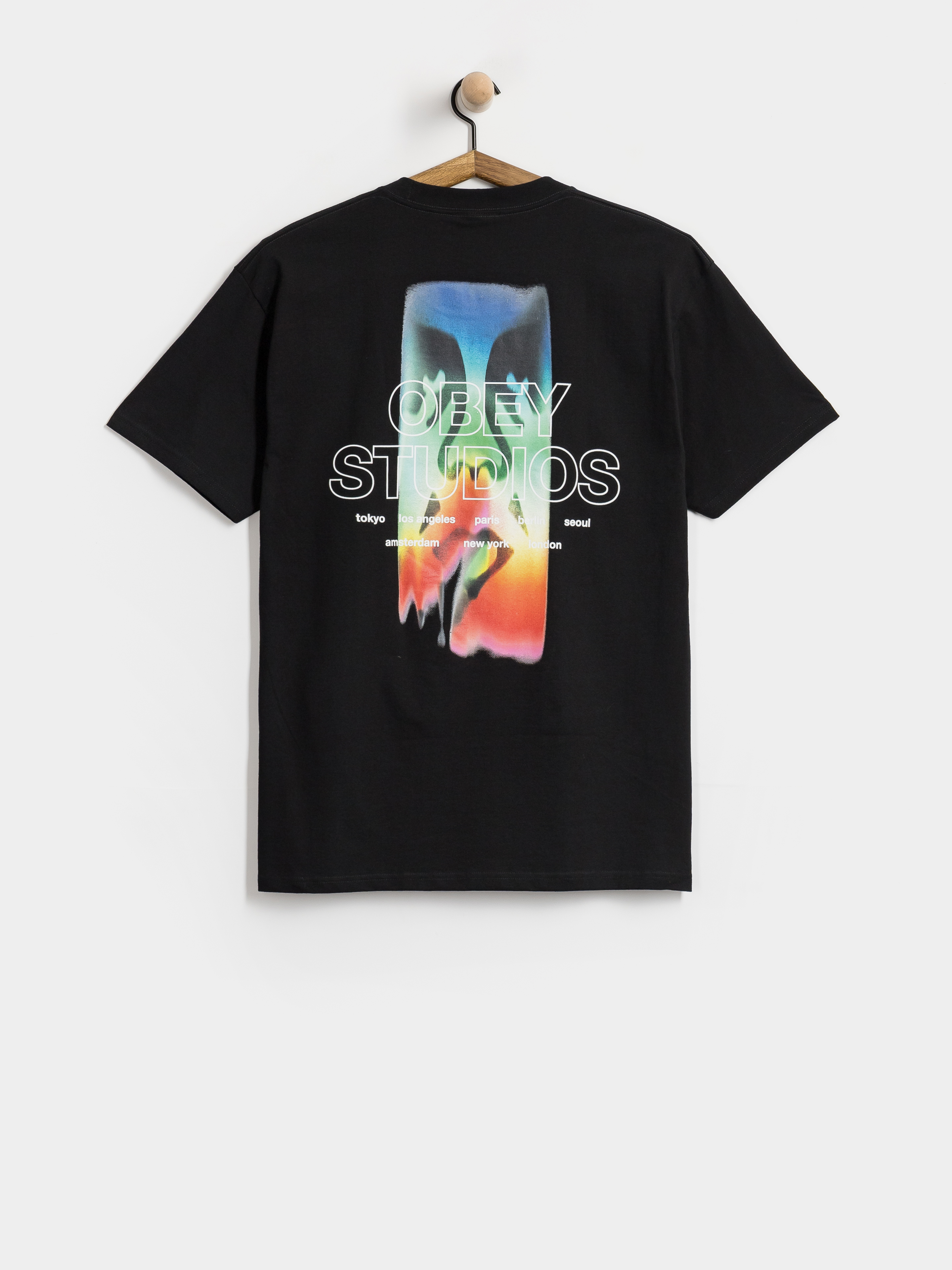 Тениска OBEY Spectrum (black)