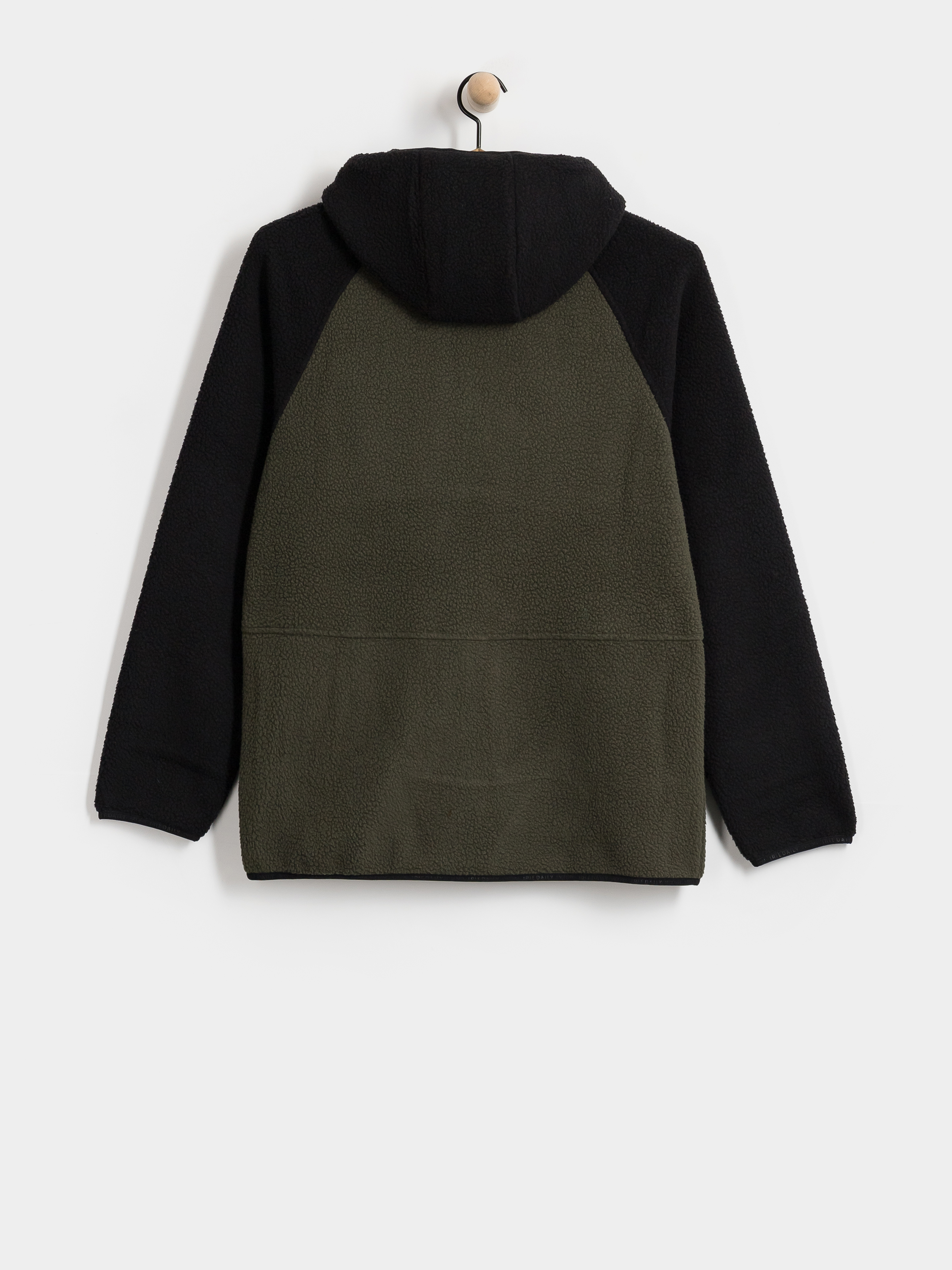 Мъжки Поларени суитшърт Iriedaily Quentin Fleece (black olive)