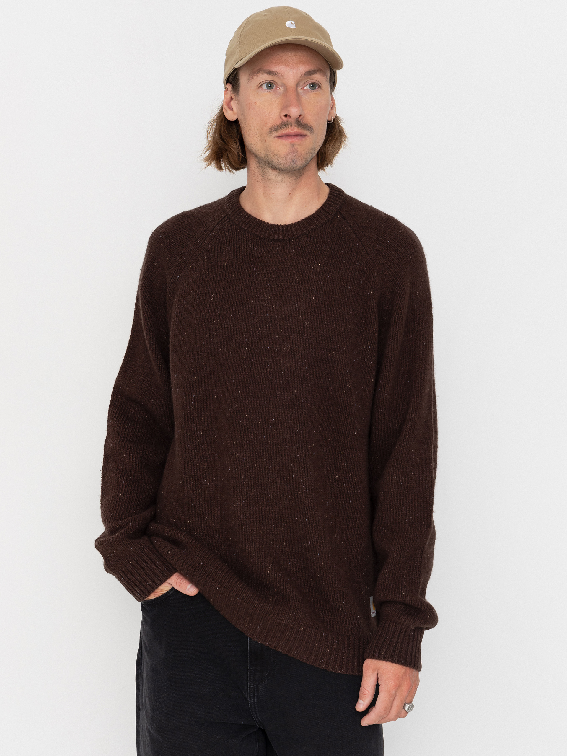 Пуловер Carhartt WIP Anglistic (speckled tobacco)