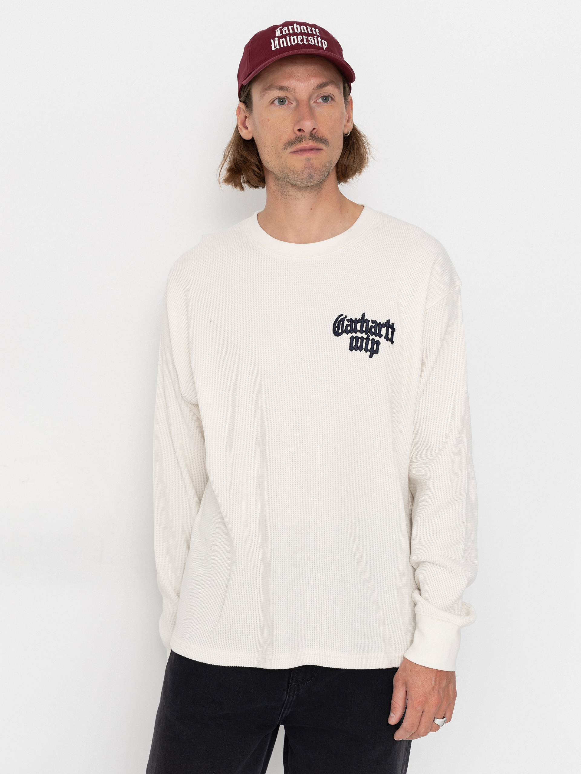 Блуза Carhartt WIP Blackletter Waffle (wax/black)