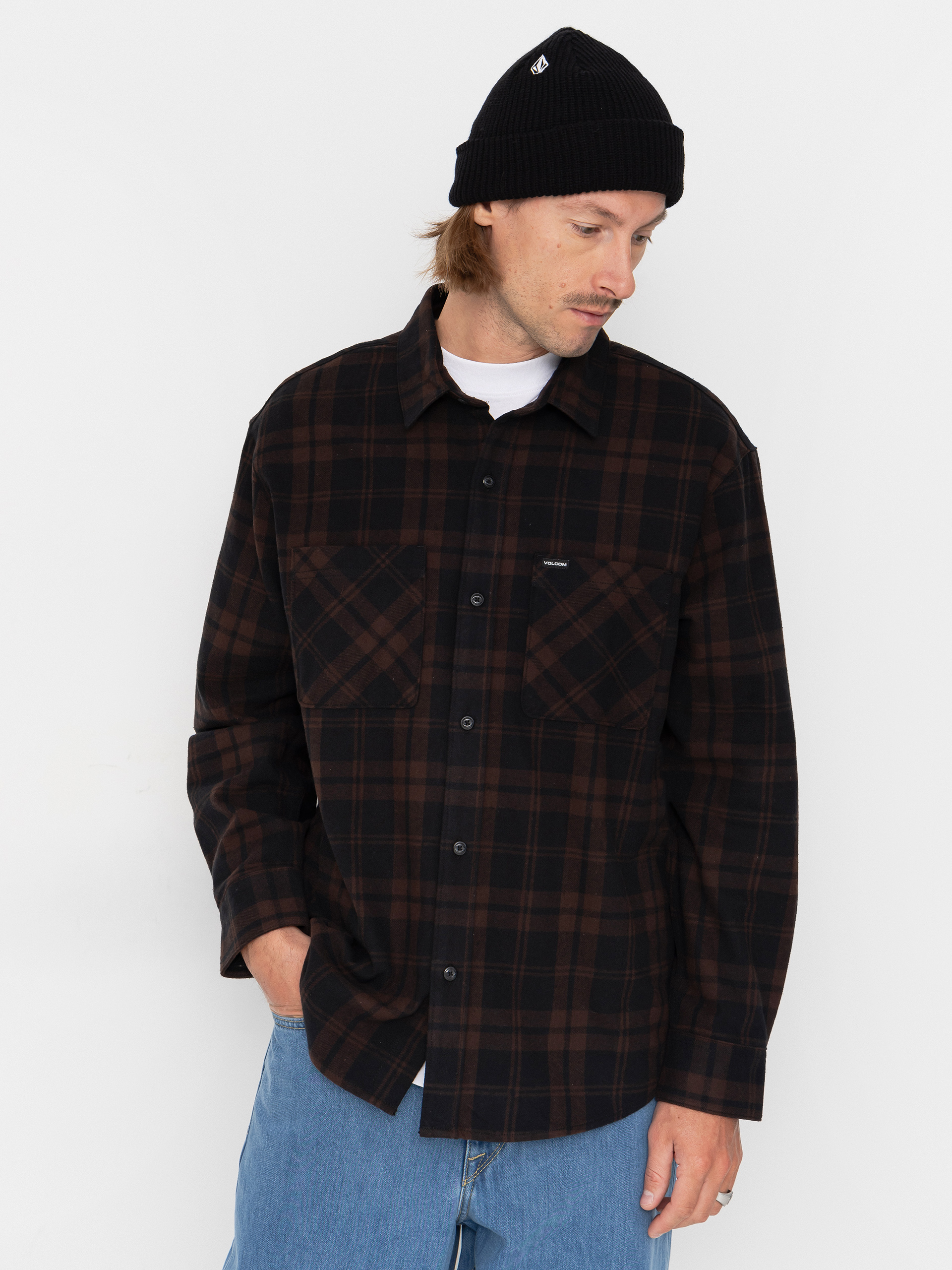 Риза Volcom Hunkstone Ls (cacao)