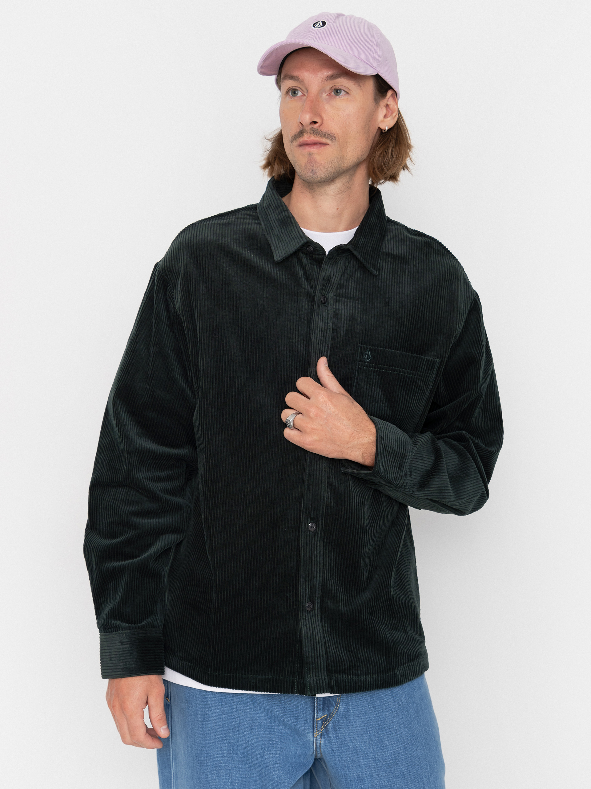 u0420u0438u0437u0430 Volcom Fostered II Cord Ls (scarab)