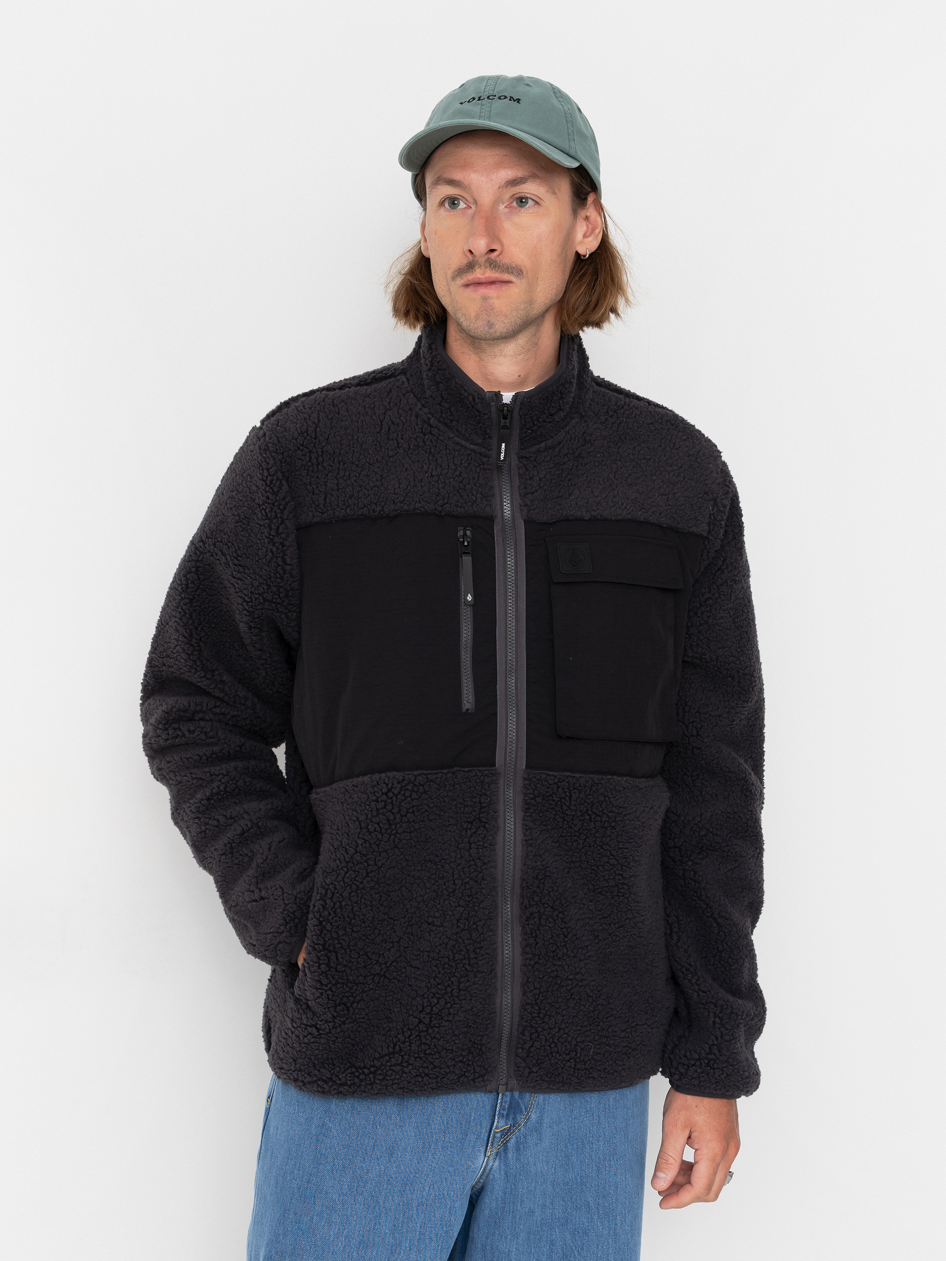 Суитшърт Volcom Storm Stone Zip (asphalt black)