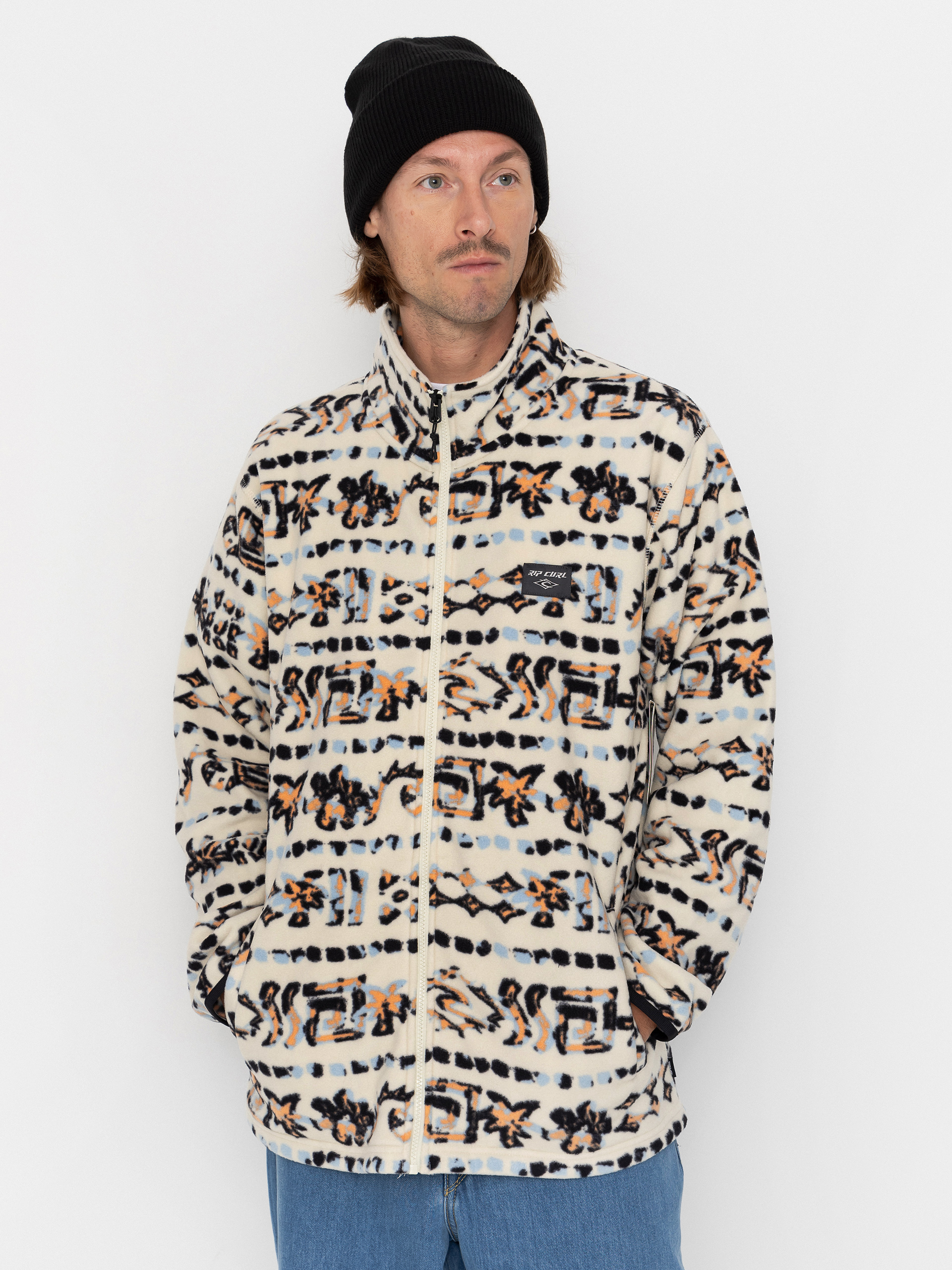 Поларени суитшърт Rip Curl Sessions (vintage white)